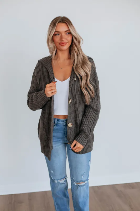 Moriah Knit Cardigan - Ash sold by Wild Oak Boutique