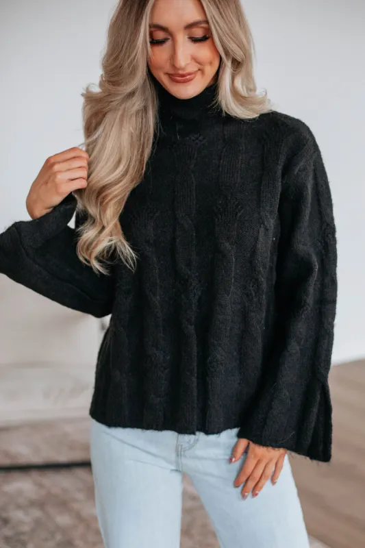 Colette Cable Knit Sweater sold by Wild Oak Boutique