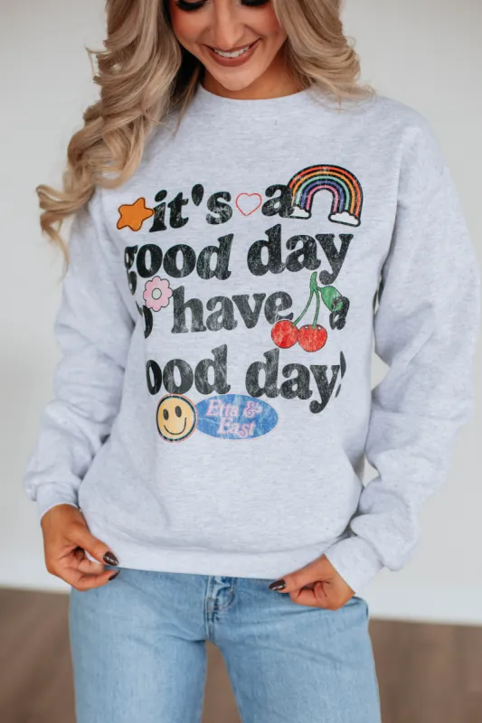 Good Day Crewneck sold by Wild Oak Boutique
