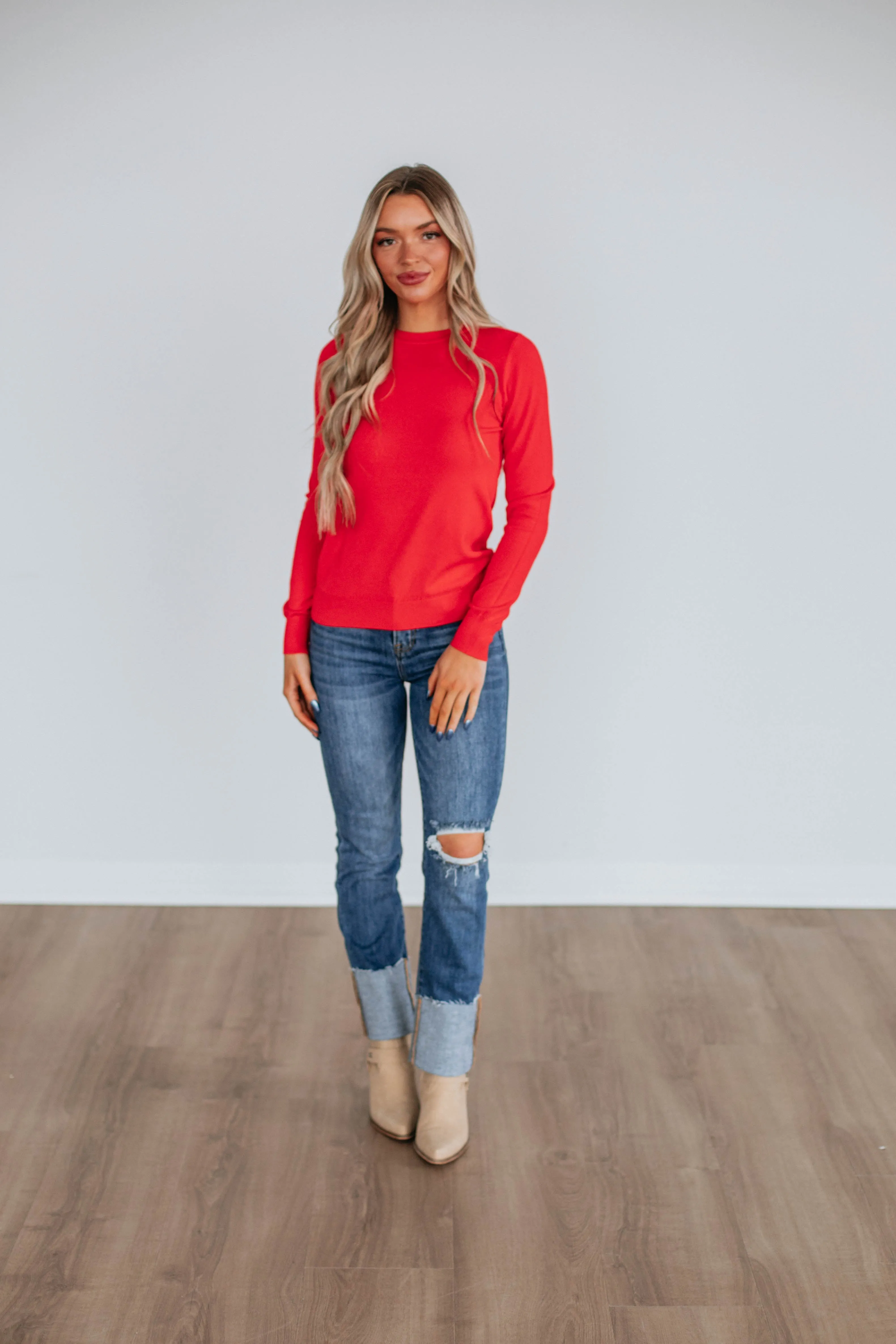Eldridge Long Sleeve Top - Poppy sold by Wild Oak Boutique product image thumbnail 3