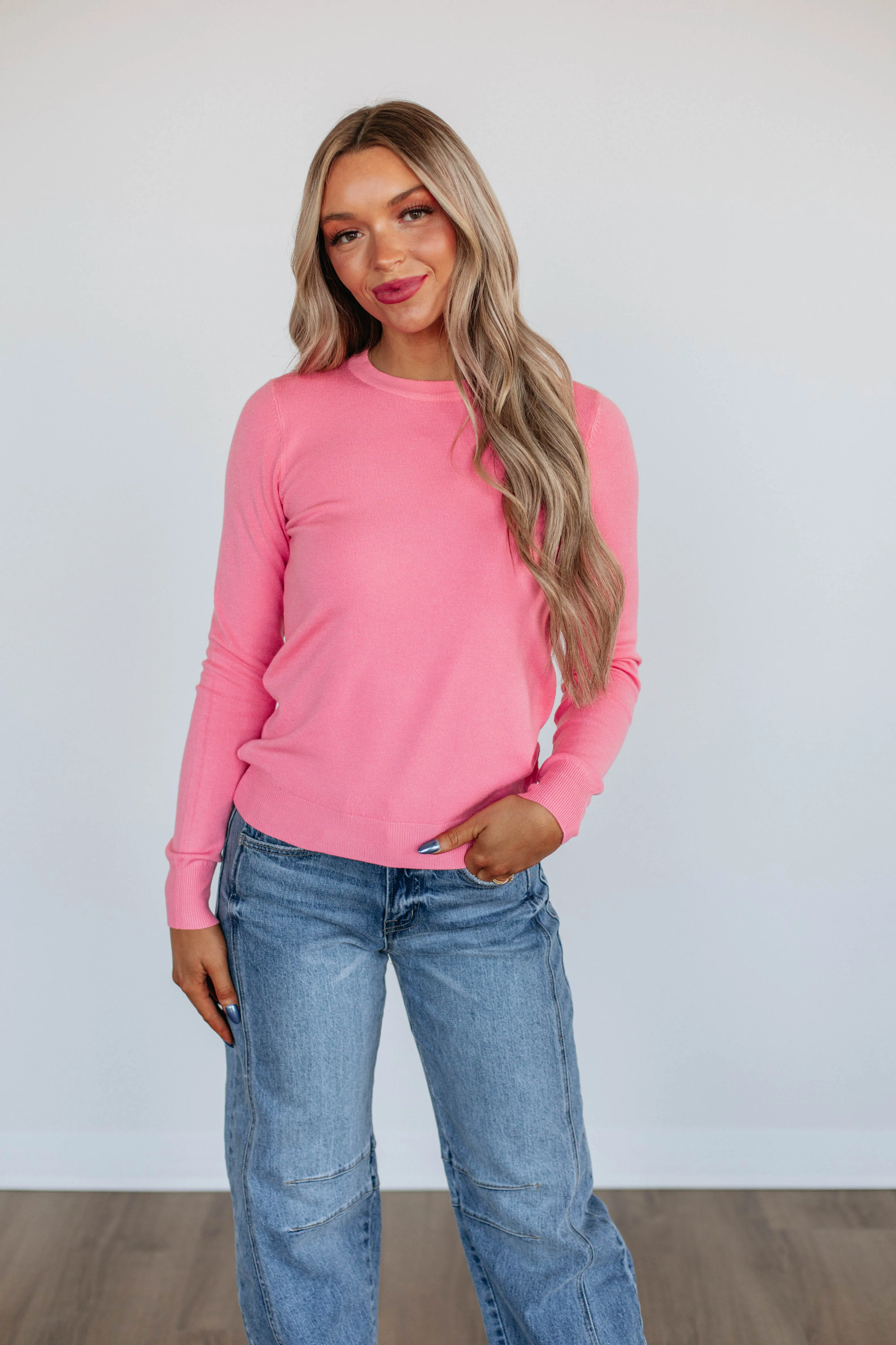 Eldridge Long Sleeve Top - Bubblegum sold by Wild Oak Boutique product image thumbnail 4