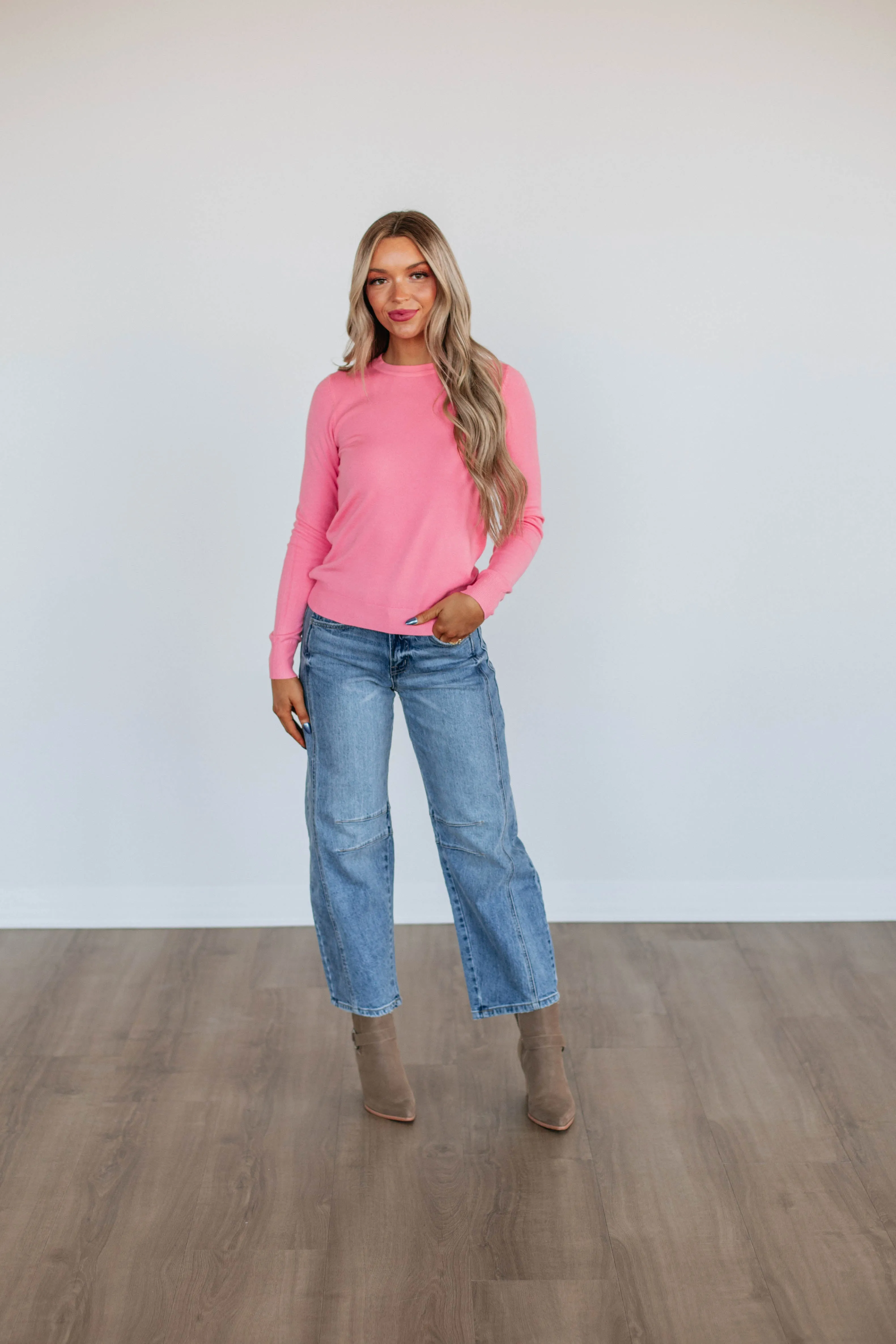 Eldridge Long Sleeve Top - Bubblegum sold by Wild Oak Boutique product image thumbnail 3