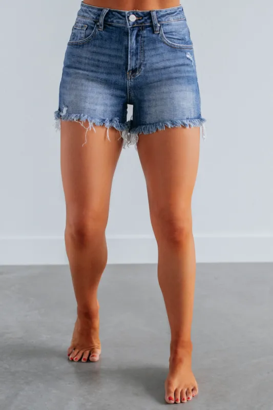 Shiloh Risen Shorts - Dark Wash sold by Wild Oak Boutique