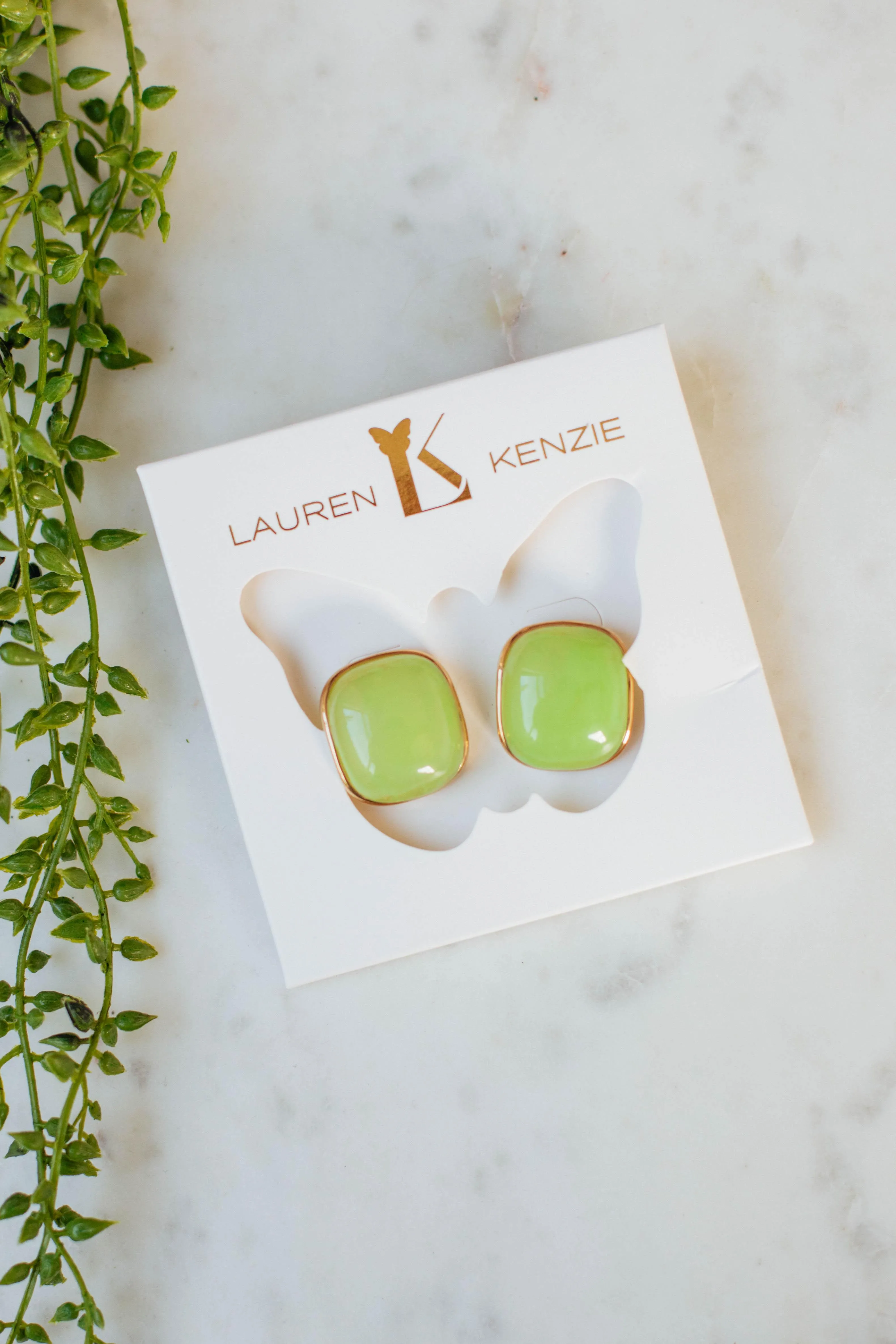 Admired Effect Earrings - Lime sold by Wild Oak Boutique product image thumbnail 3