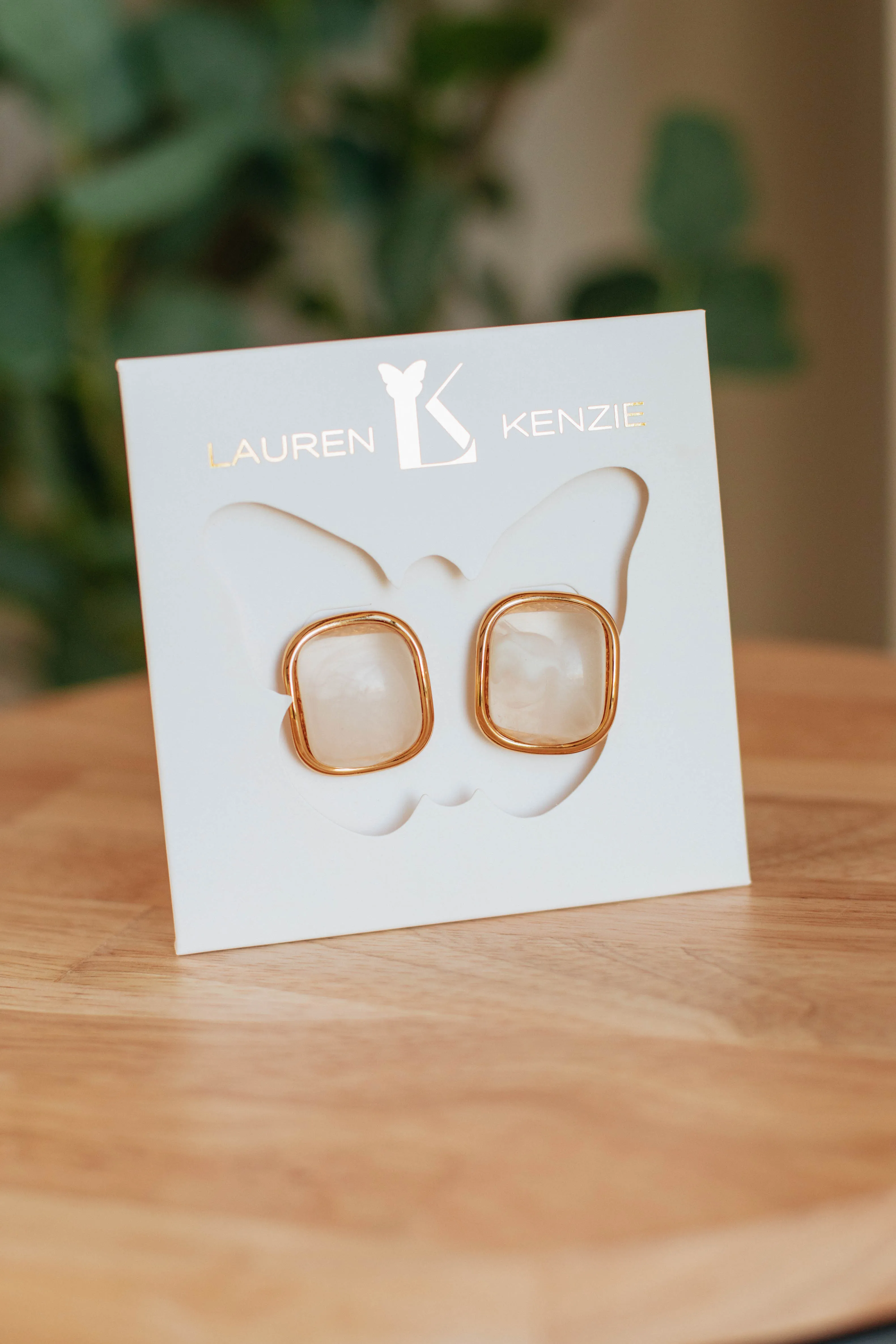 Admired Effect Earrings - Ivory sold by Wild Oak Boutique