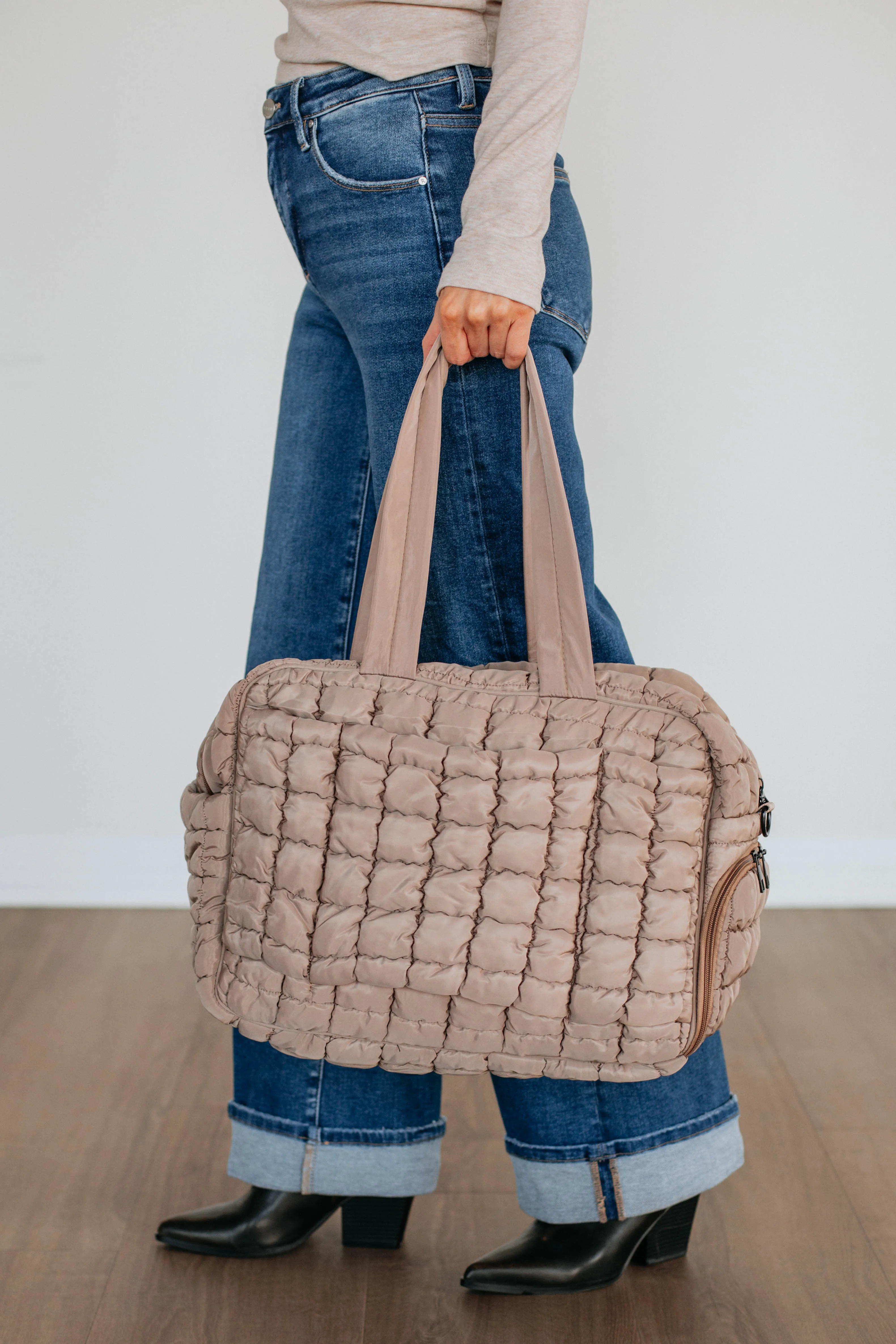 Off The Grid Quilted Weekender Bag sold by Wild Oak Boutique product image thumbnail 2