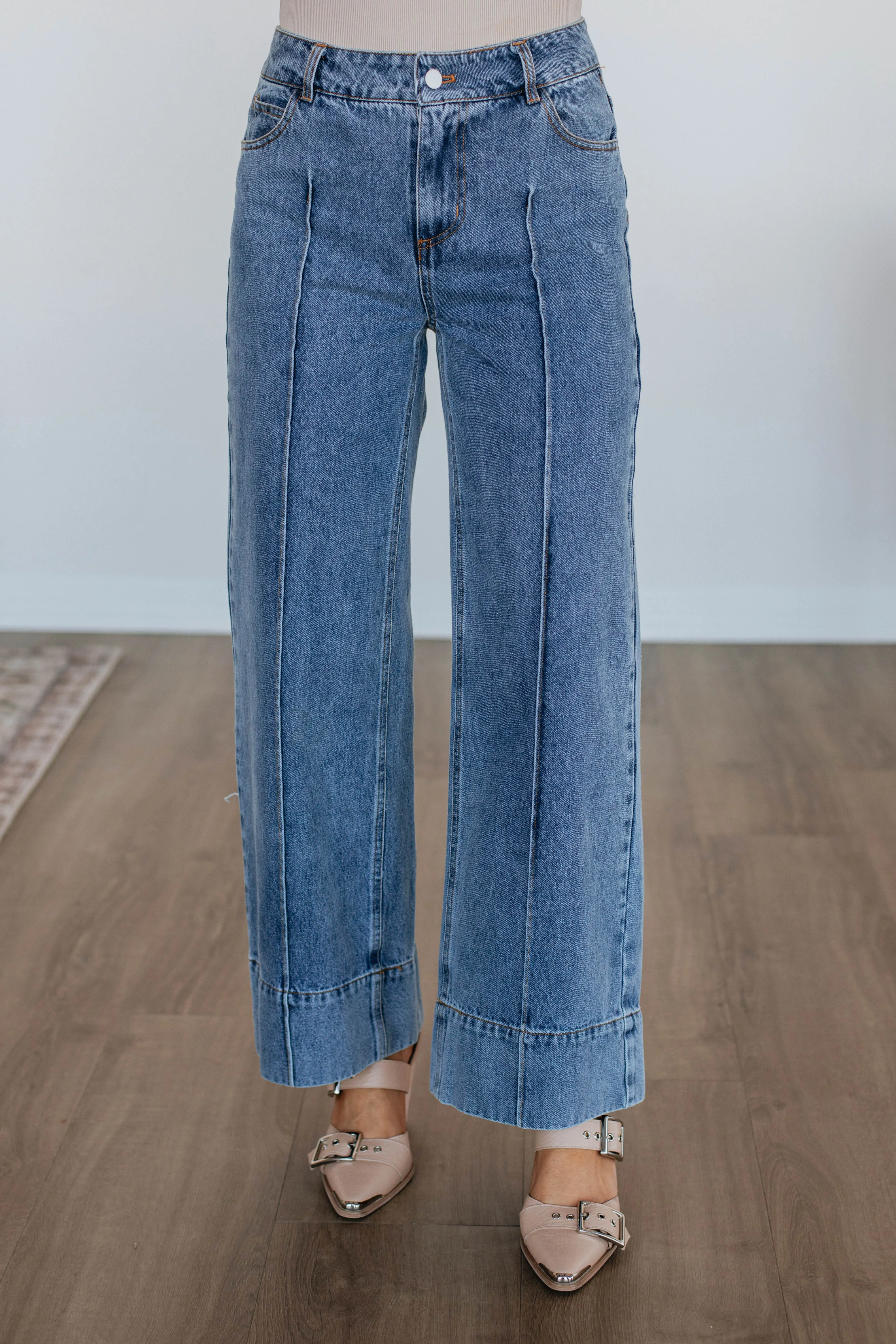 Gianna Denim Pants sold by Wild Oak Boutique product image thumbnail 4