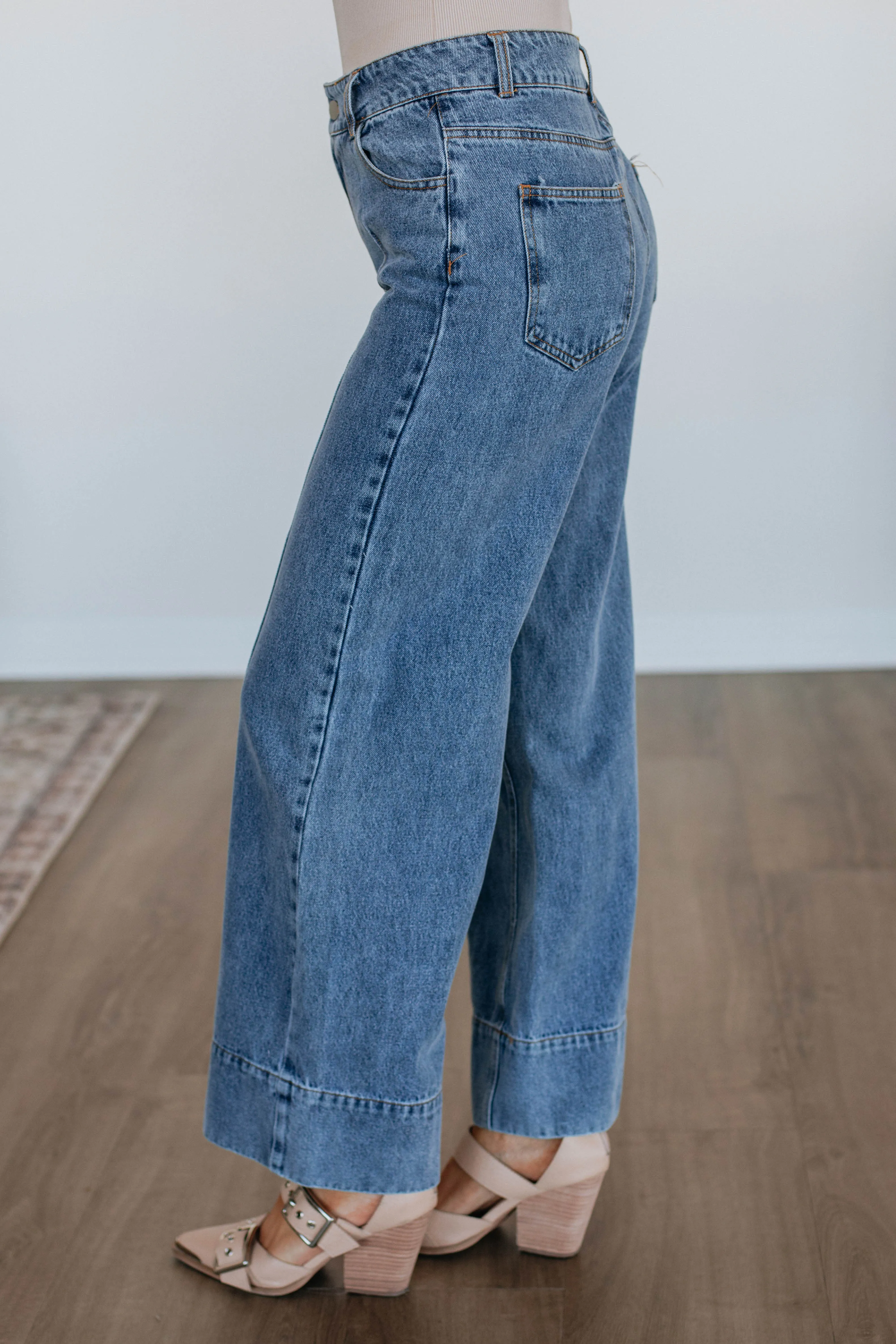 Gianna Denim Pants sold by Wild Oak Boutique product image thumbnail 5