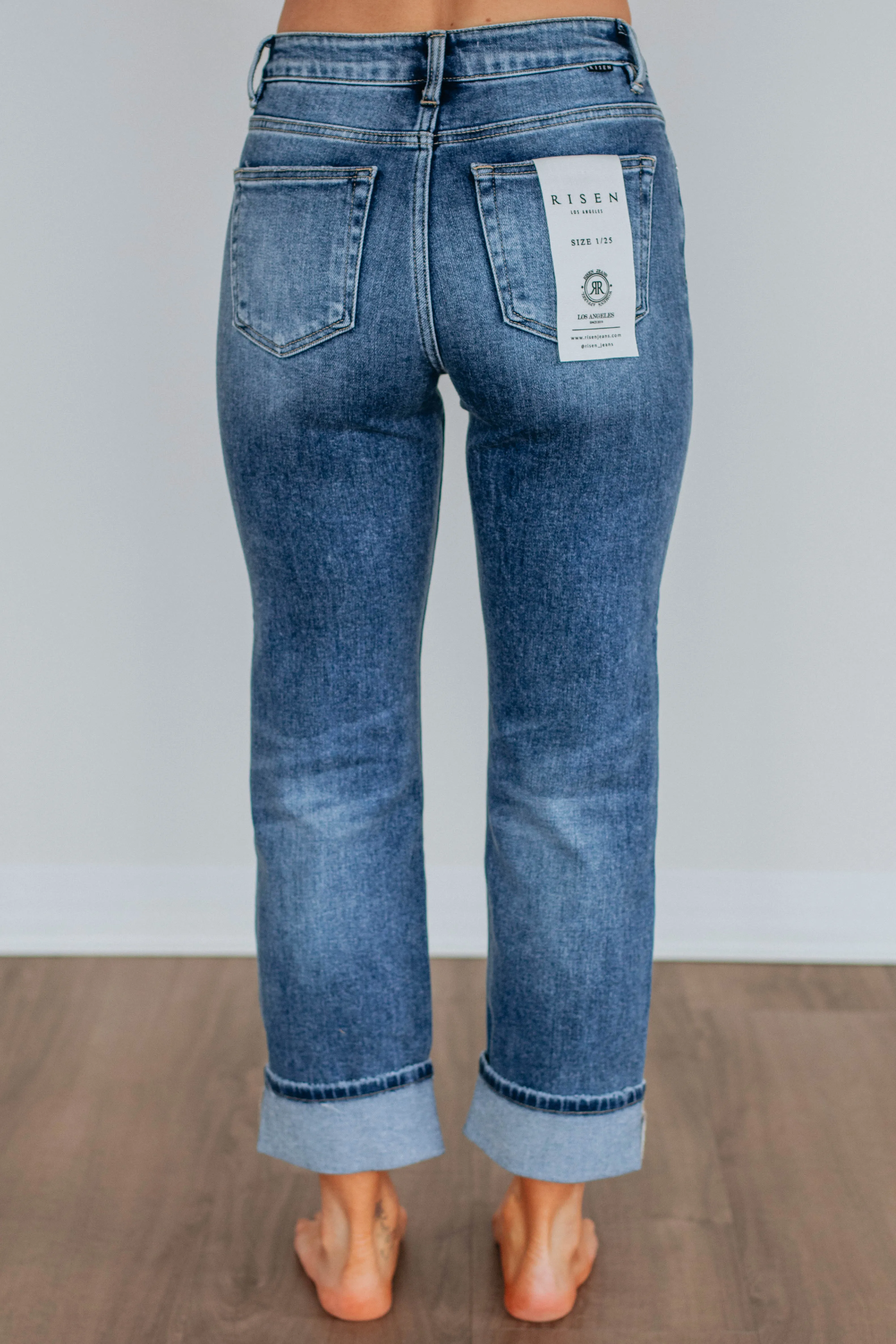 Leo Risen Jeans - Dark Wash sold by Wild Oak Boutique product image thumbnail 4