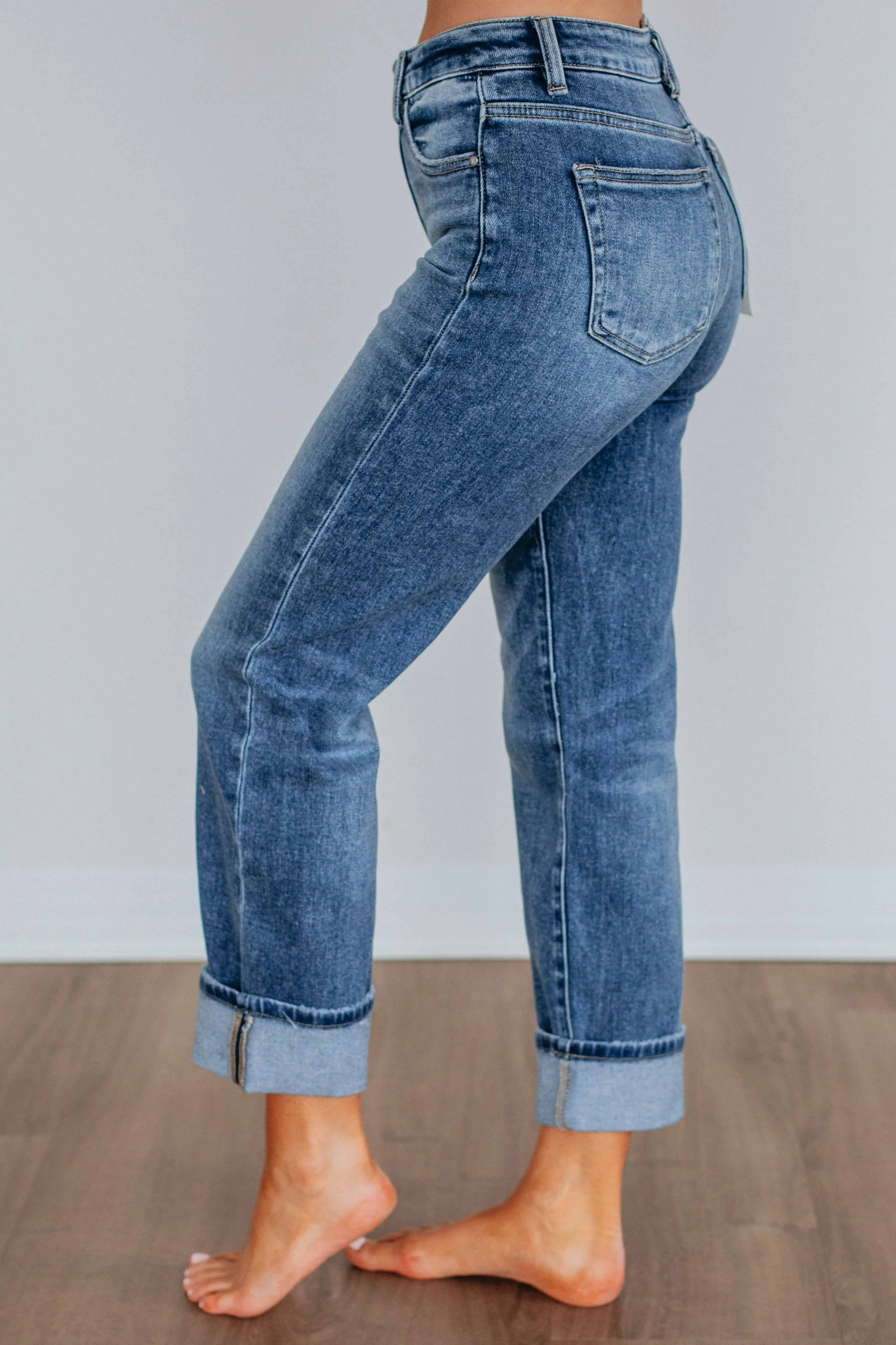 Leo Risen Jeans - Dark Wash sold by Wild Oak Boutique product image thumbnail 2
