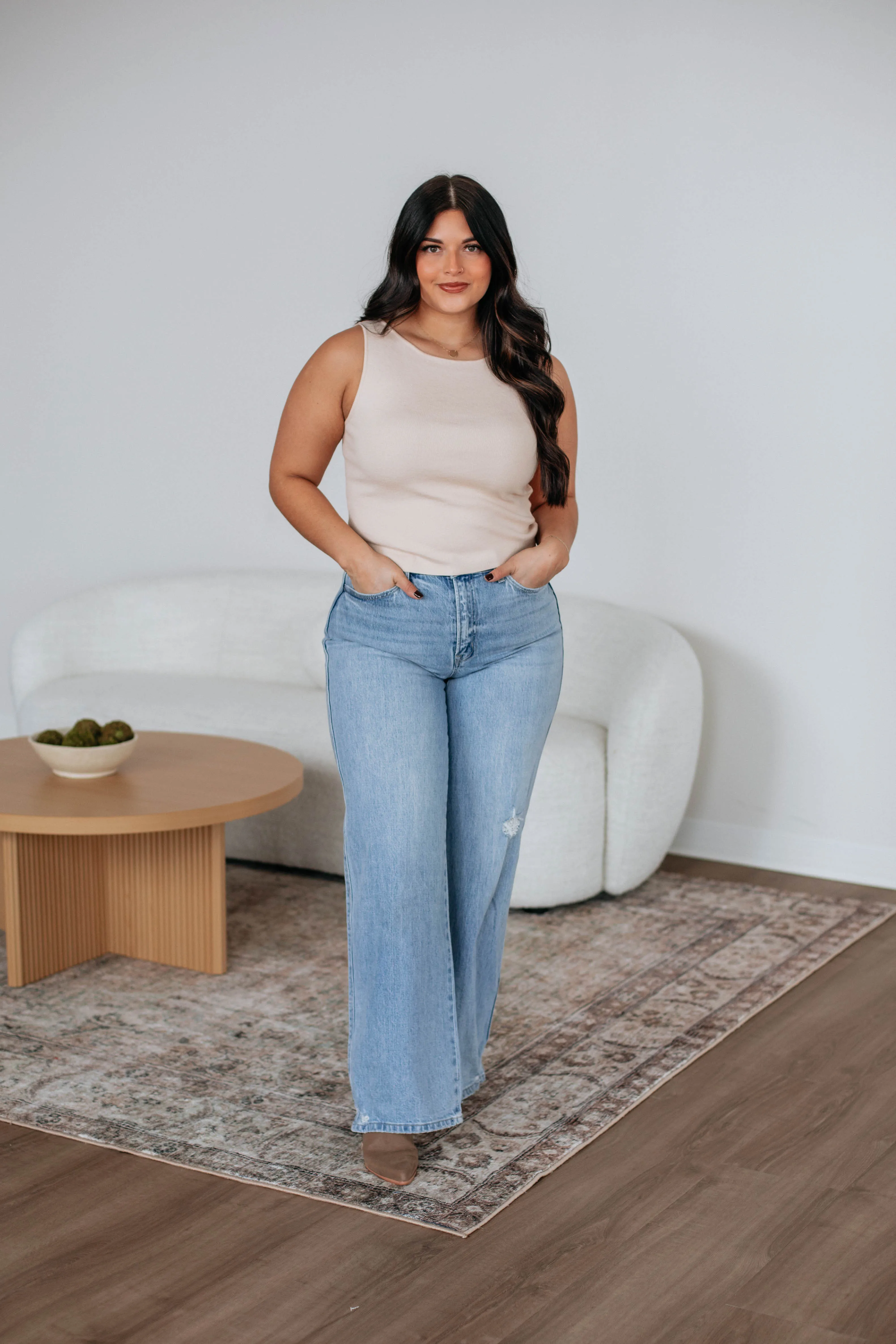 Zari Sweater Tank - Cream sold by Wild Oak Boutique product image thumbnail 5