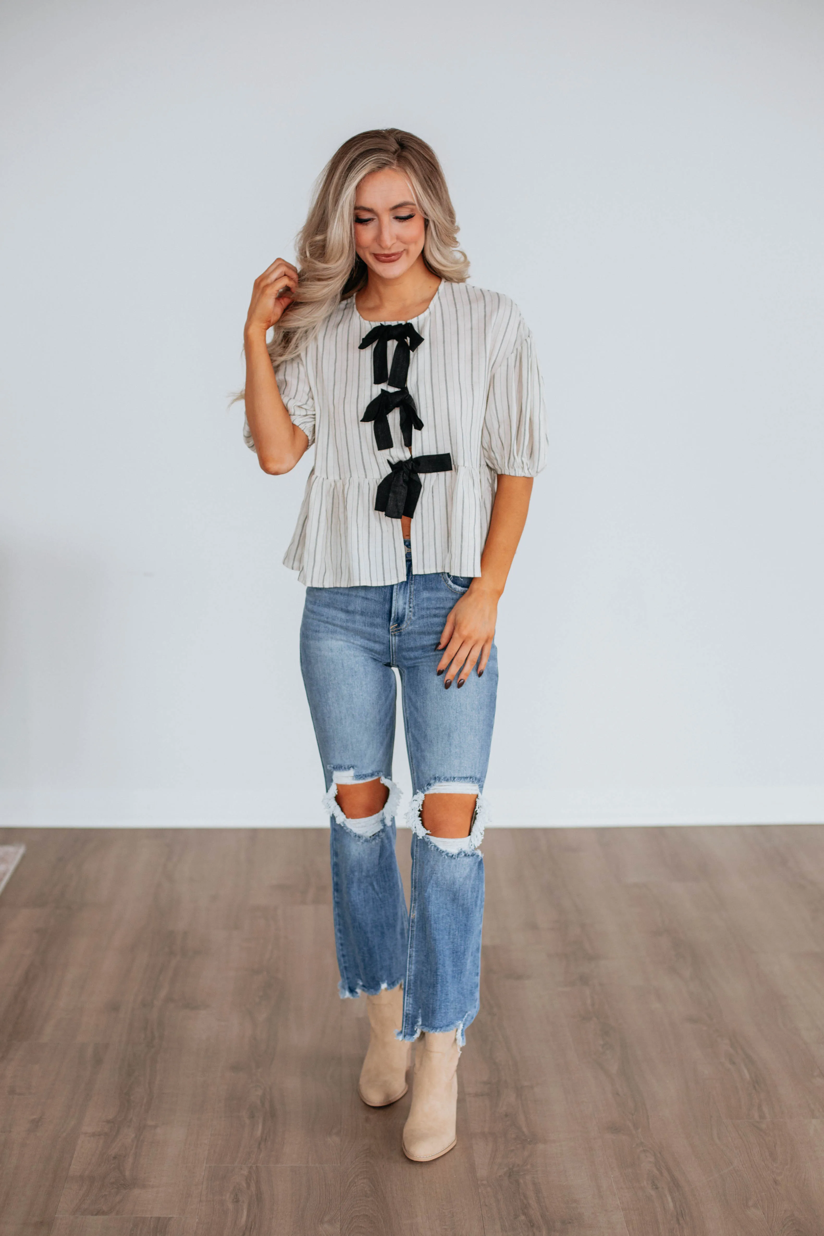 Sonia Striped Top sold by Wild Oak Boutique product image thumbnail 3