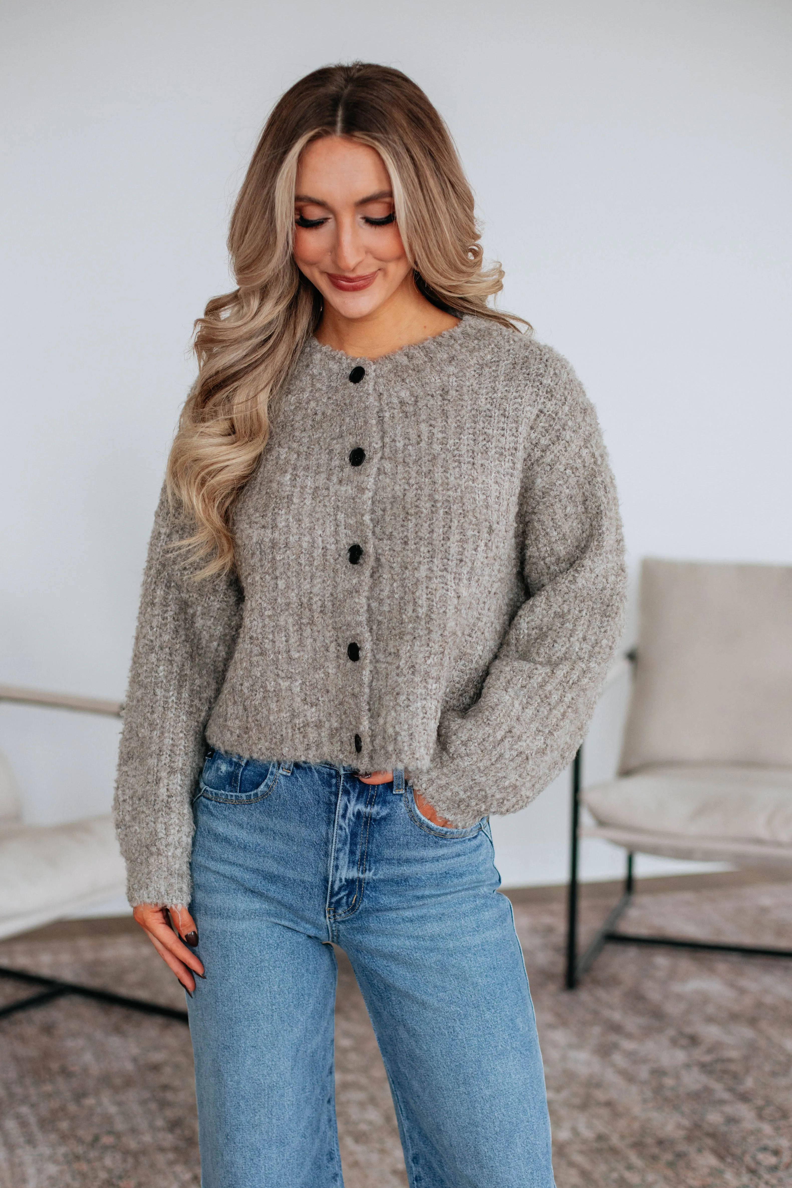 Jodie Knit Cardigan - Latte sold by Wild Oak Boutique product image thumbnail 5