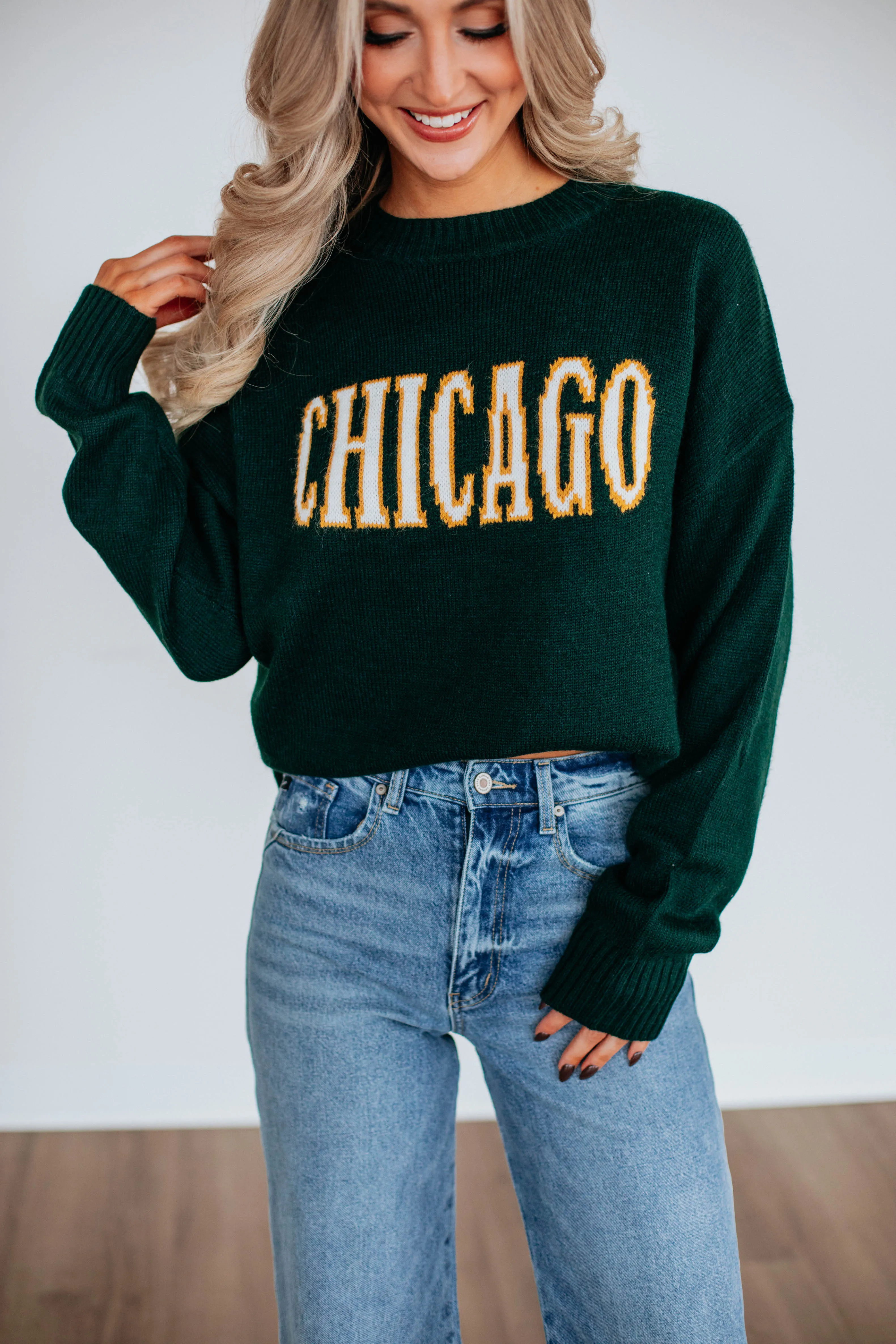 Chicago Knit Sweater sold by Wild Oak Boutique