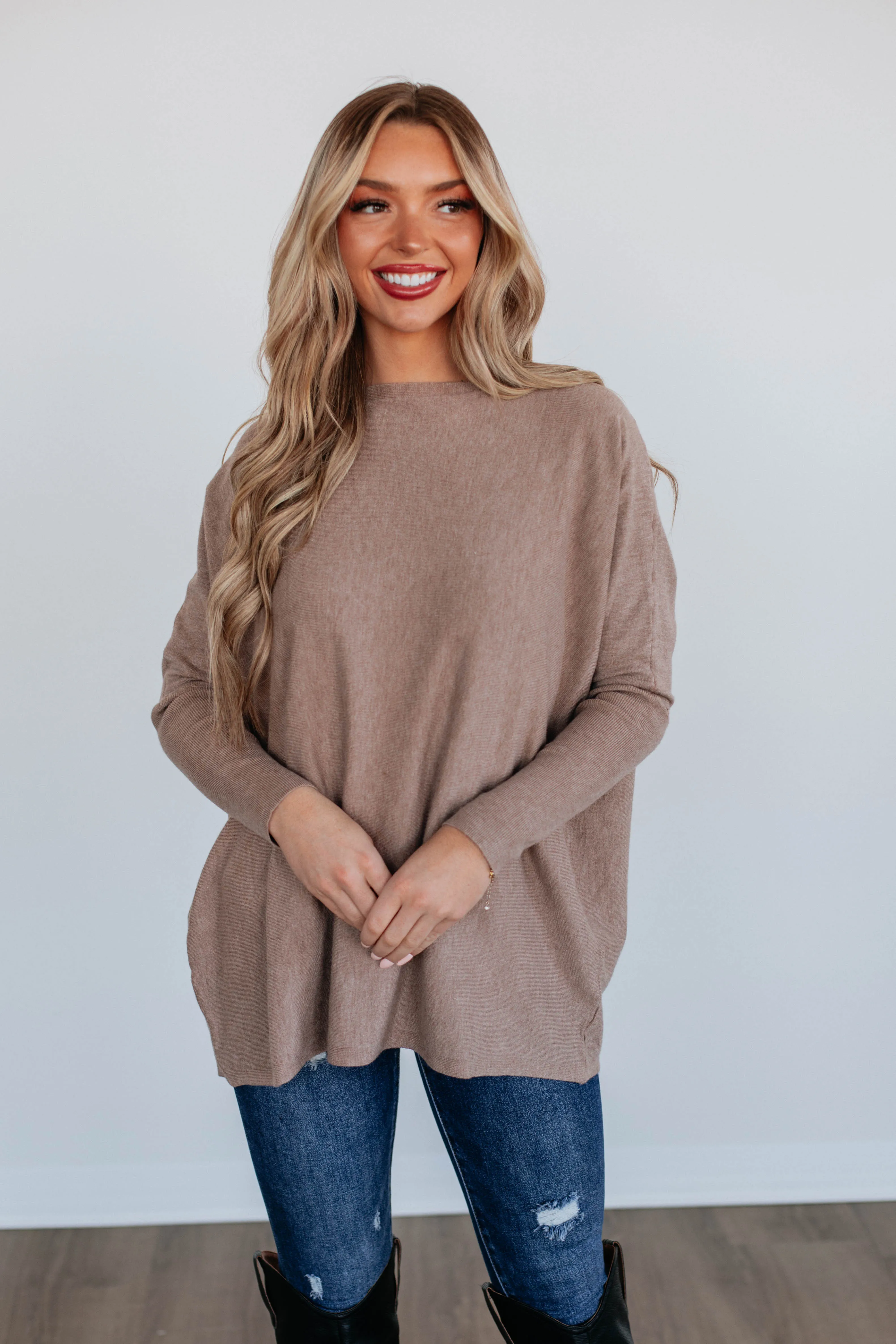 Edella Sweater - Latte sold by Wild Oak Boutique product image thumbnail 4