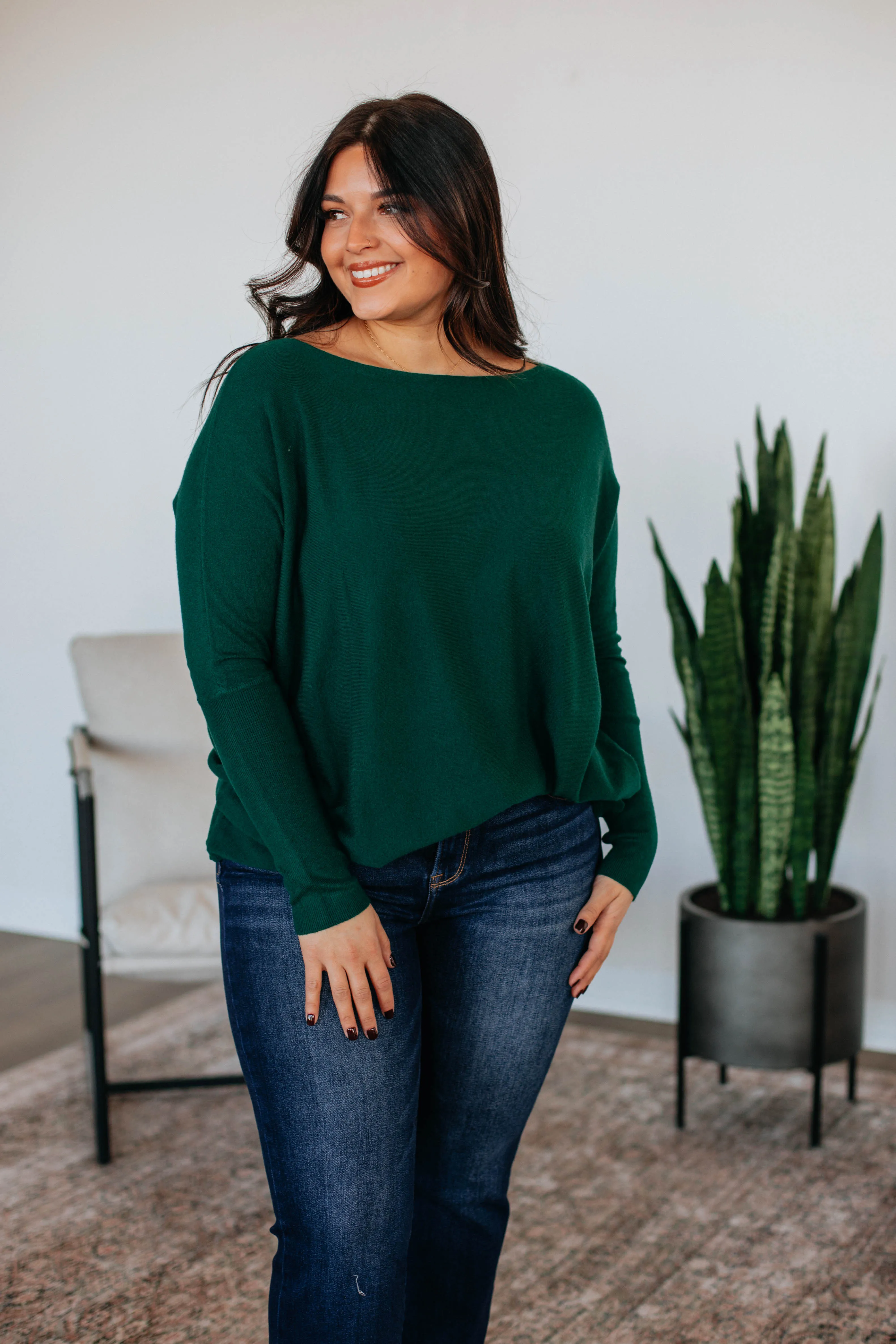 Edella Sweater - Hunter Green sold by Wild Oak Boutique product image thumbnail 4