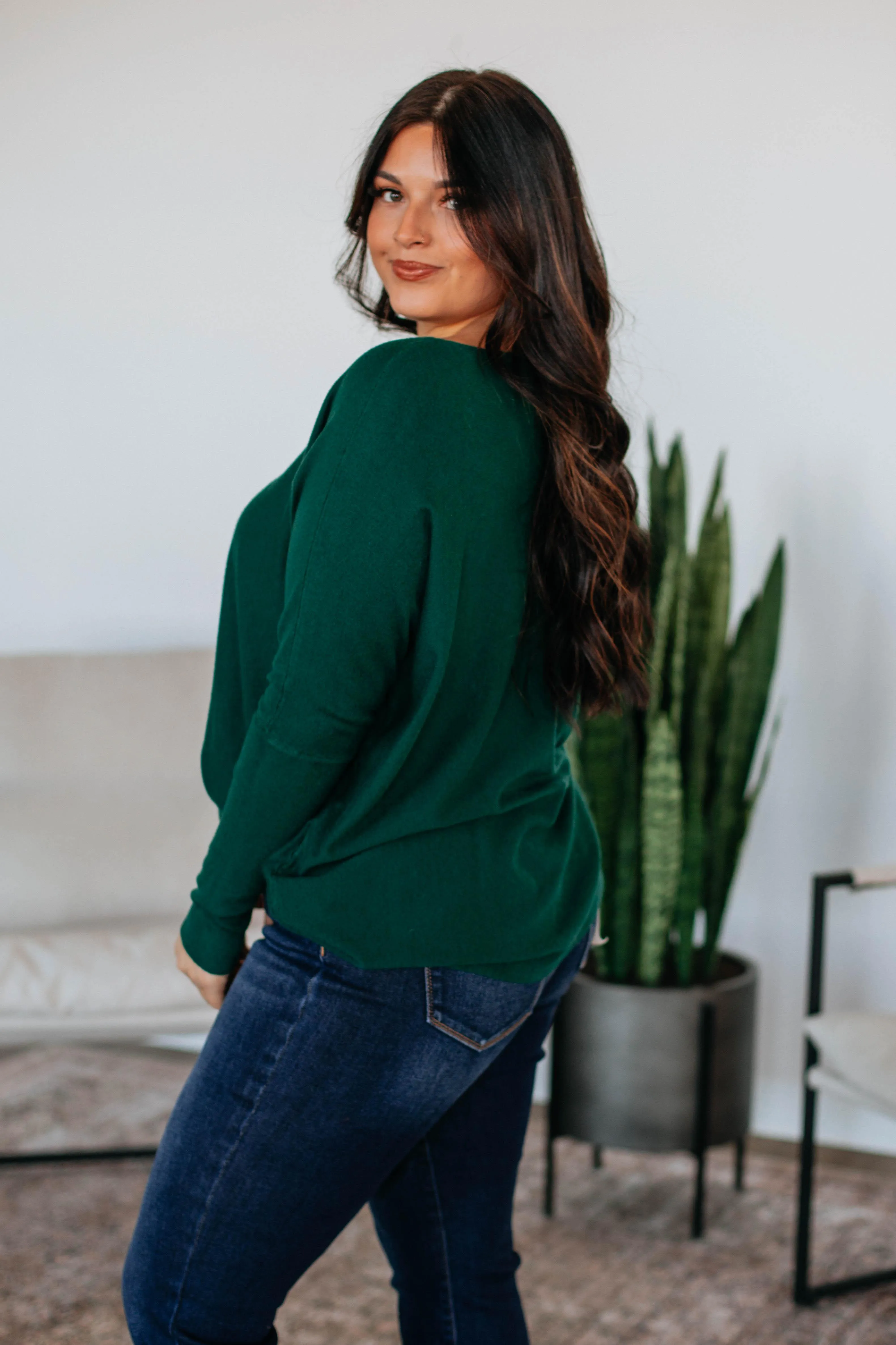 Edella Sweater - Hunter Green sold by Wild Oak Boutique product image thumbnail 5