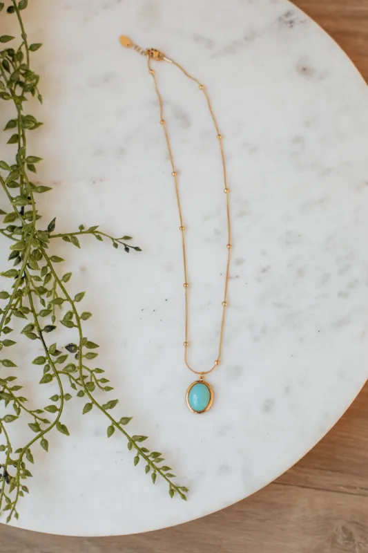 Ideal Attraction Necklace - Turquoise sold by Wild Oak Boutique