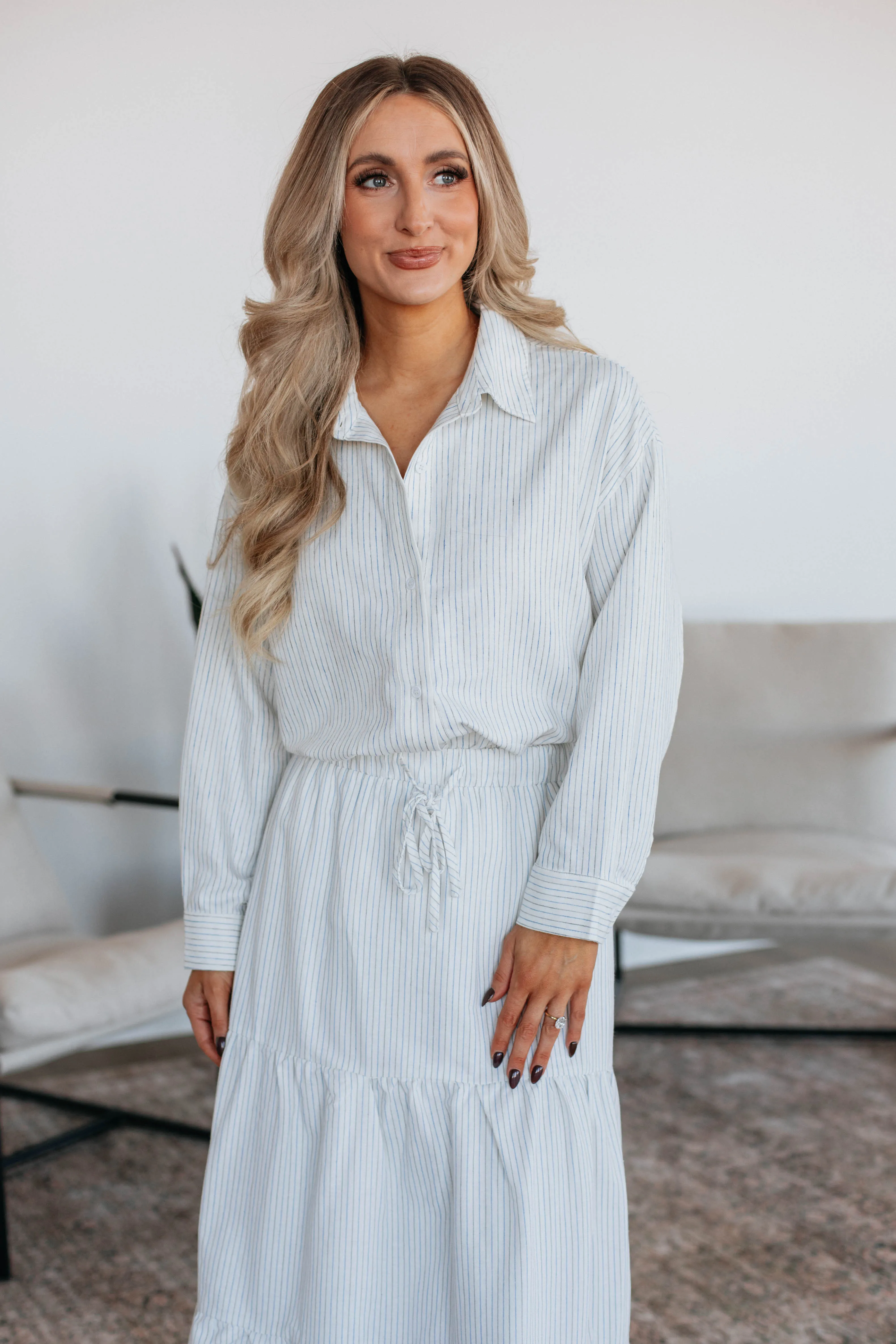 Sylvey Striped Button Down sold by Wild Oak Boutique product image thumbnail 3