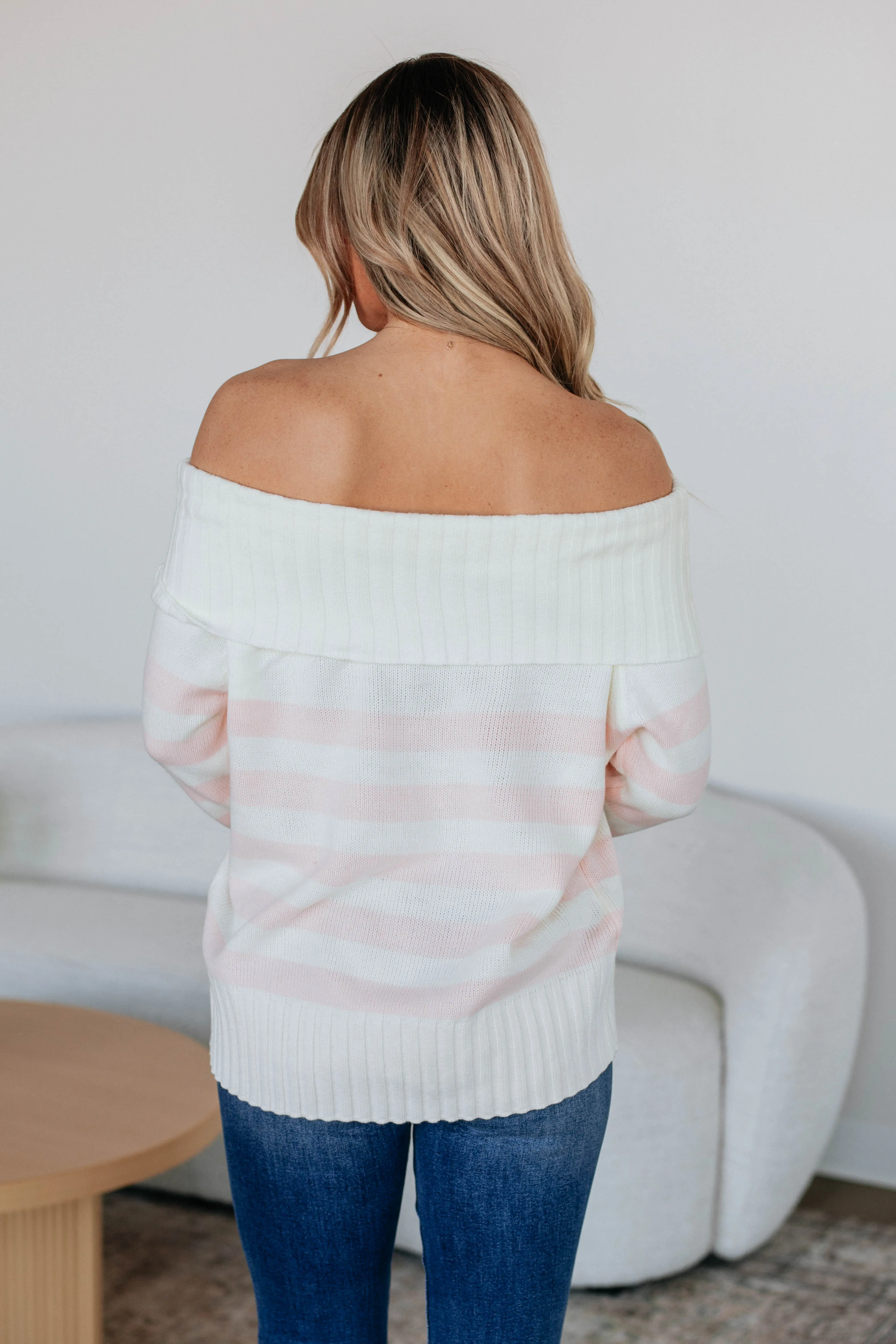 Chantelle Off The Shoulder Sweater - Ivory sold by Wild Oak Boutique product image thumbnail 5