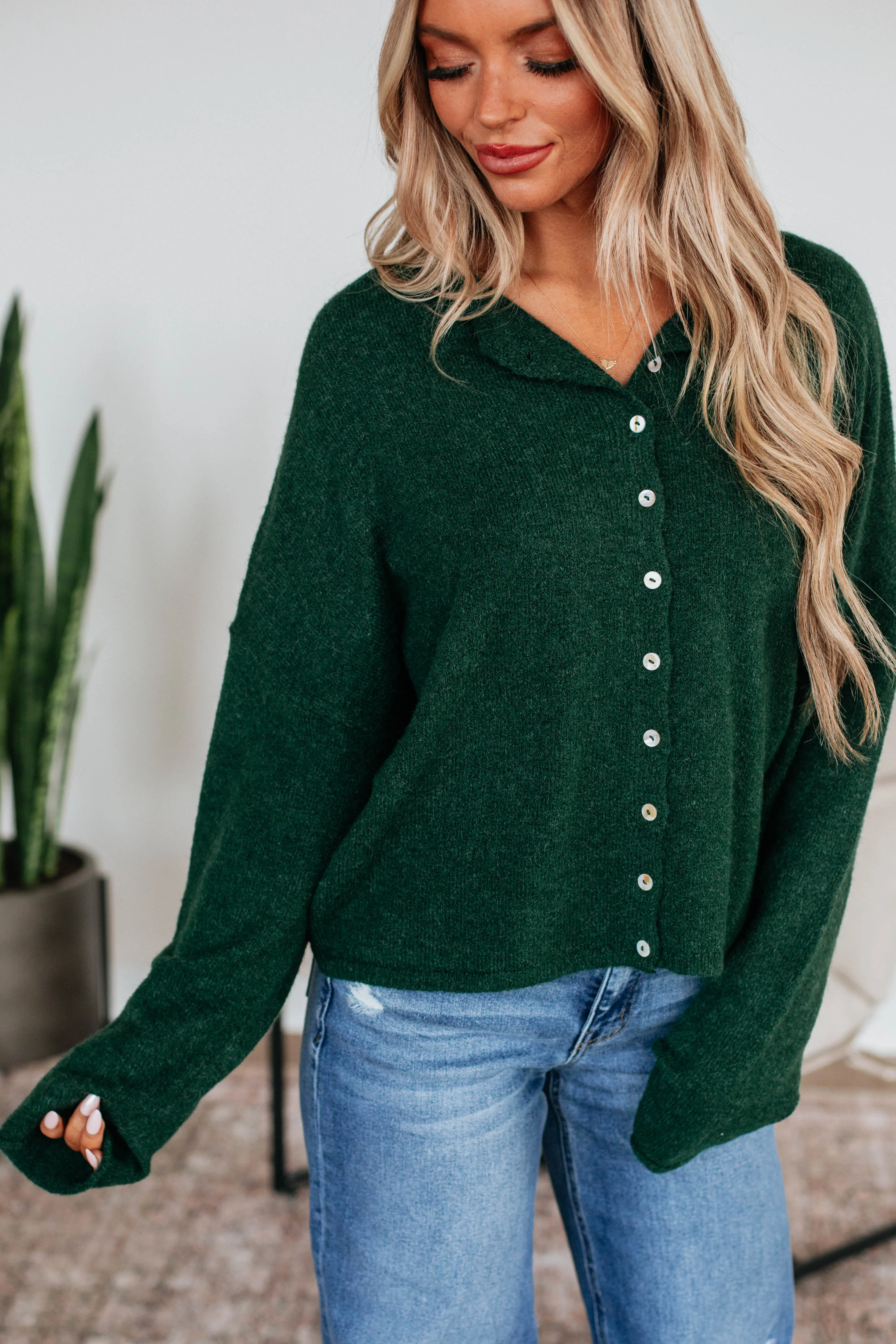 Brooke Cardigan - Forest Green sold by Wild Oak Boutique