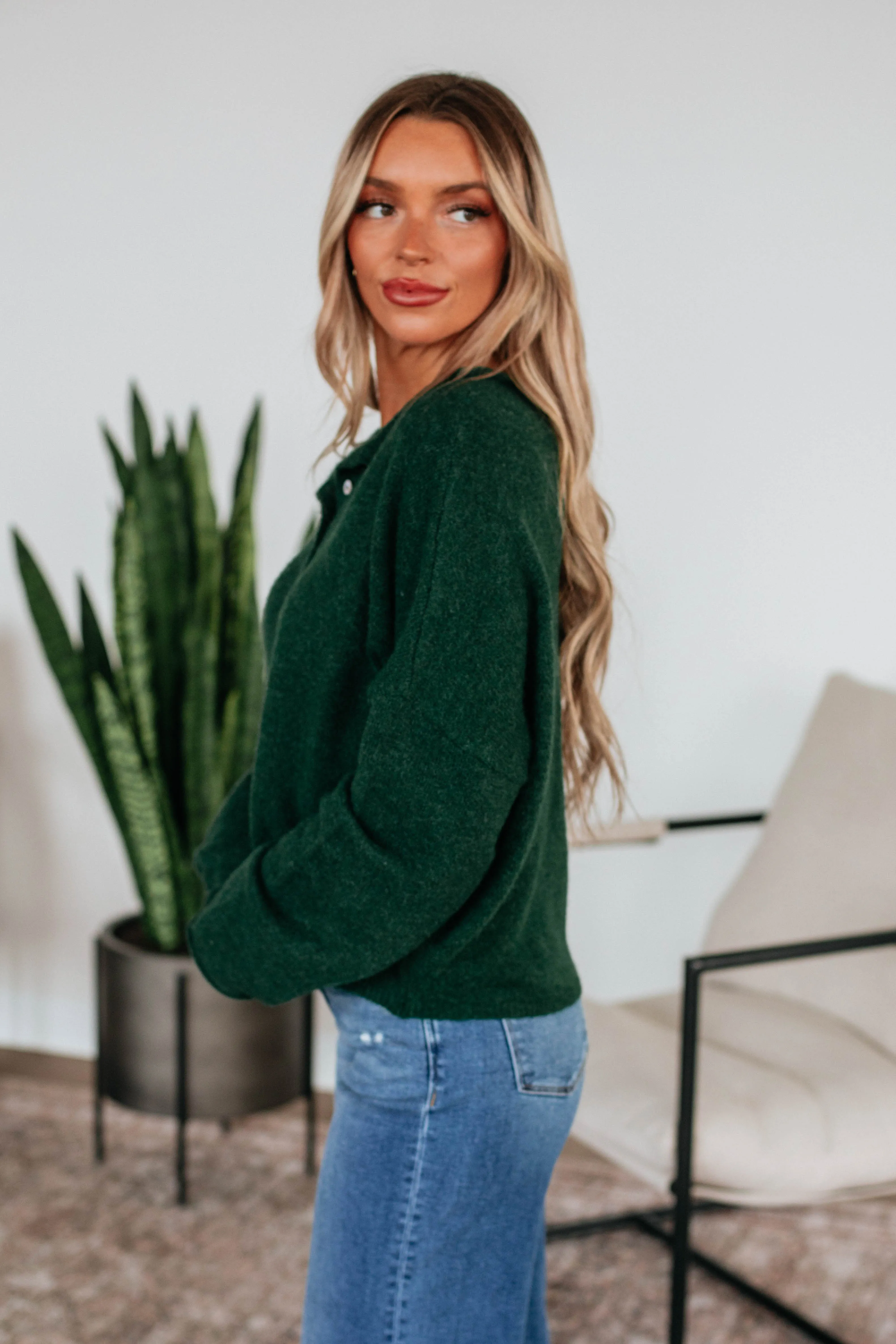 Brooke Cardigan - Forest Green sold by Wild Oak Boutique product image thumbnail 4