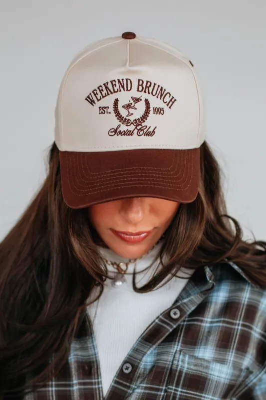 Weekend Brunch Club Trucker Hat sold by Wild Oak Boutique