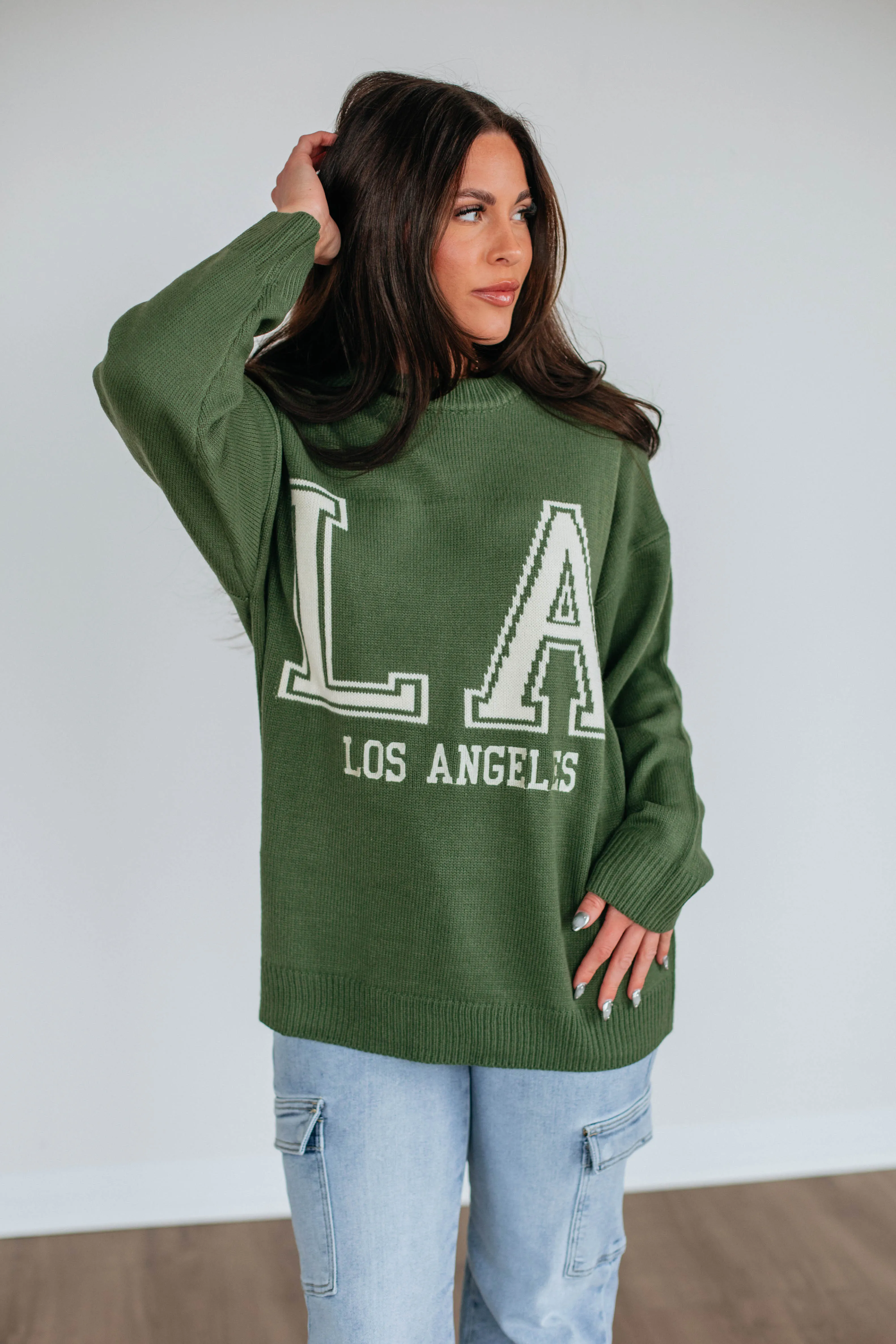 Los Angeles Knit Sweater sold by Wild Oak Boutique product image thumbnail 3