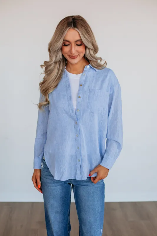 Khalil Linen Button Up sold by Wild Oak Boutique