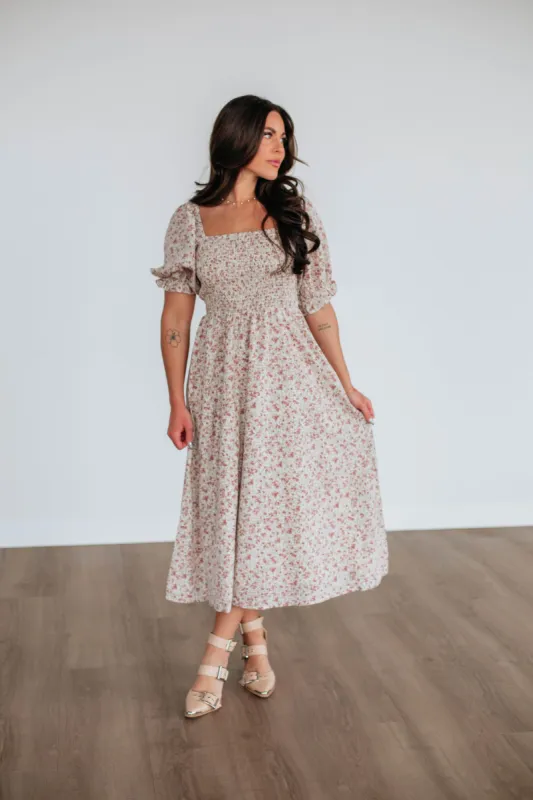 Hazel Floral Dress sold by Wild Oak Boutique