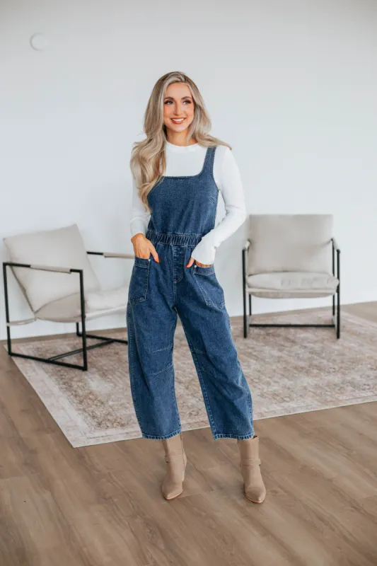 Romy Denim Jumpsuit sold by Wild Oak Boutique
