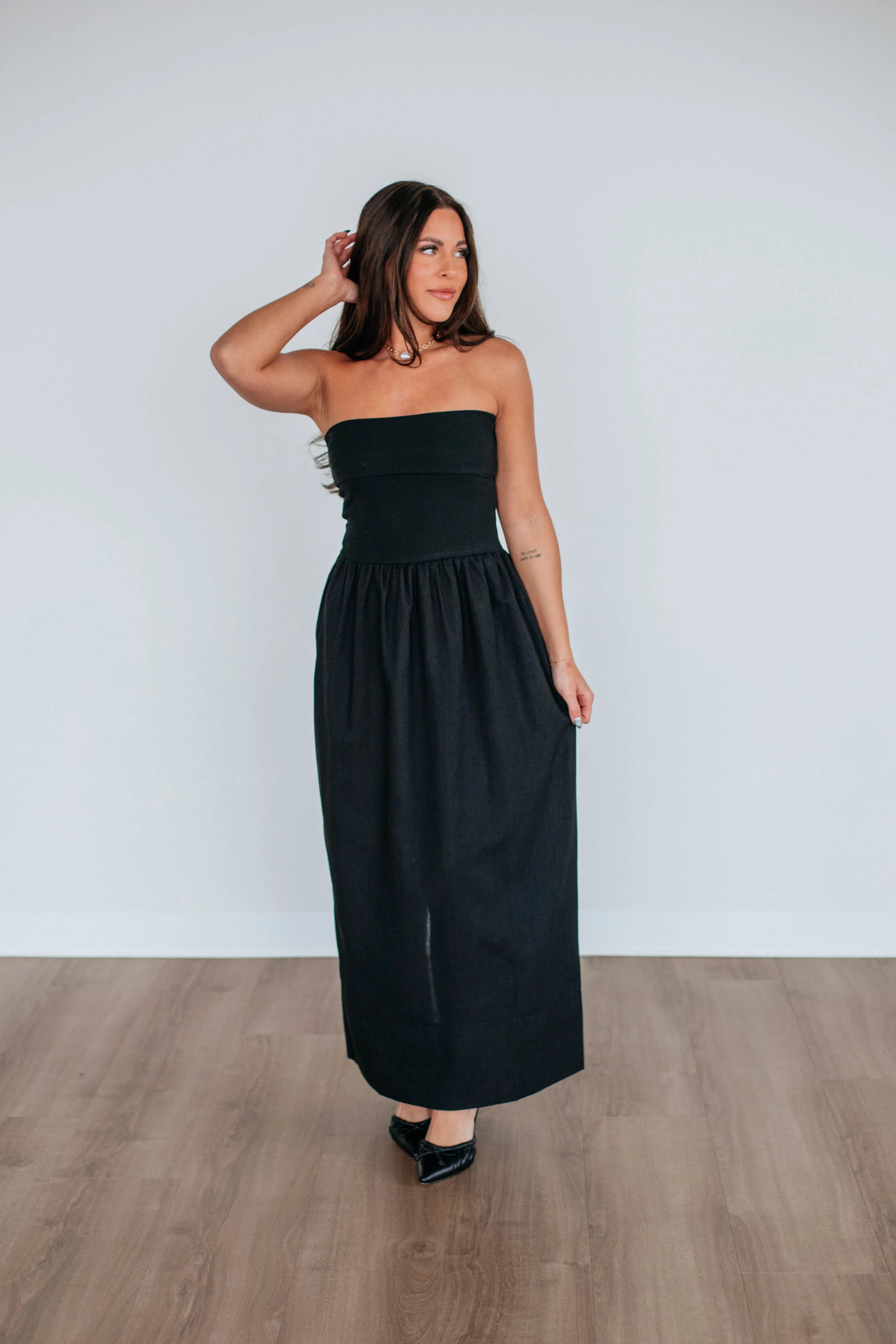 Hit The Resort Dress - Black sold by Wild Oak Boutique product image thumbnail 4
