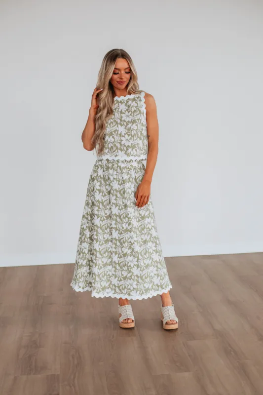 Havena Floral Skirt sold by Wild Oak Boutique