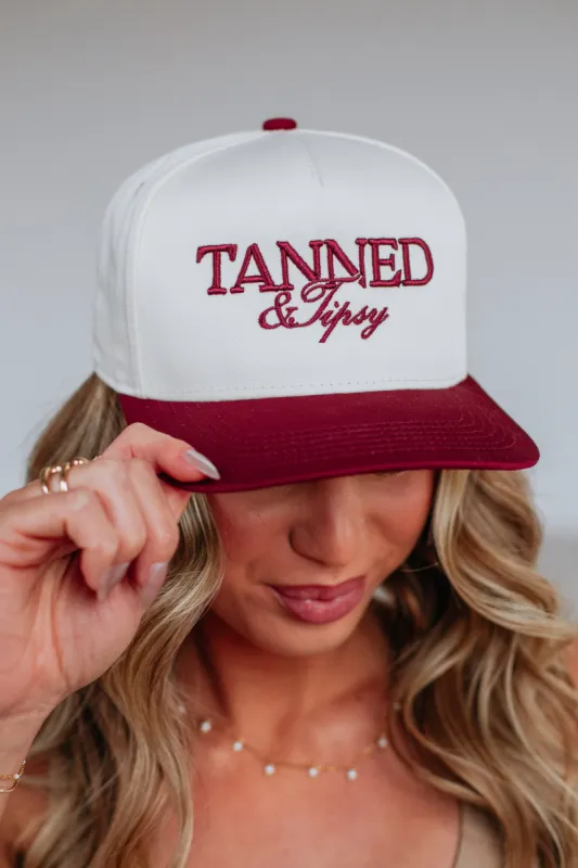 Tanned & Tipsy Trucker Hat sold by Wild Oak Boutique