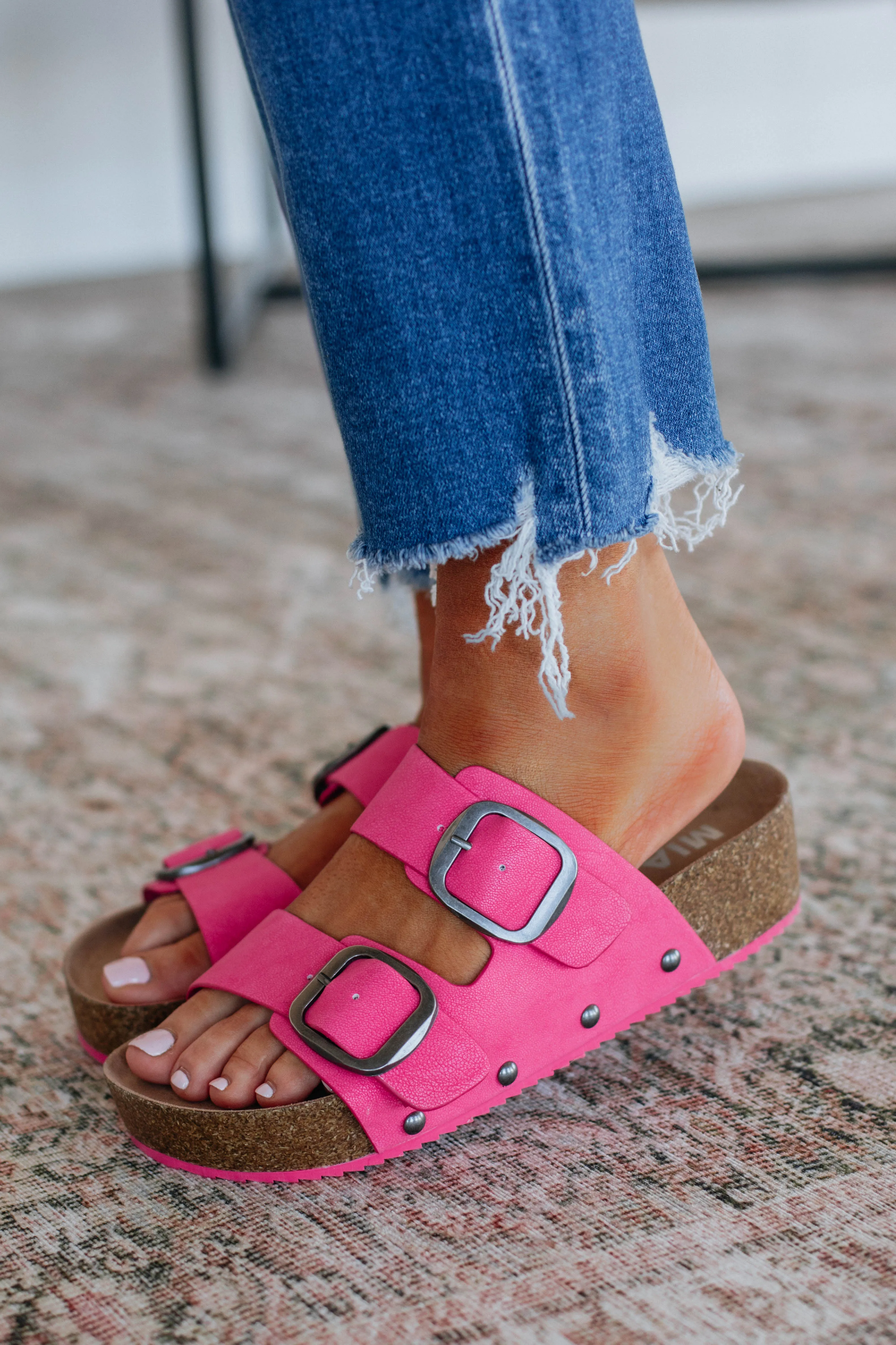Simply Thriving Sandals - Hot Pink sold by Wild Oak Boutique product image thumbnail 2