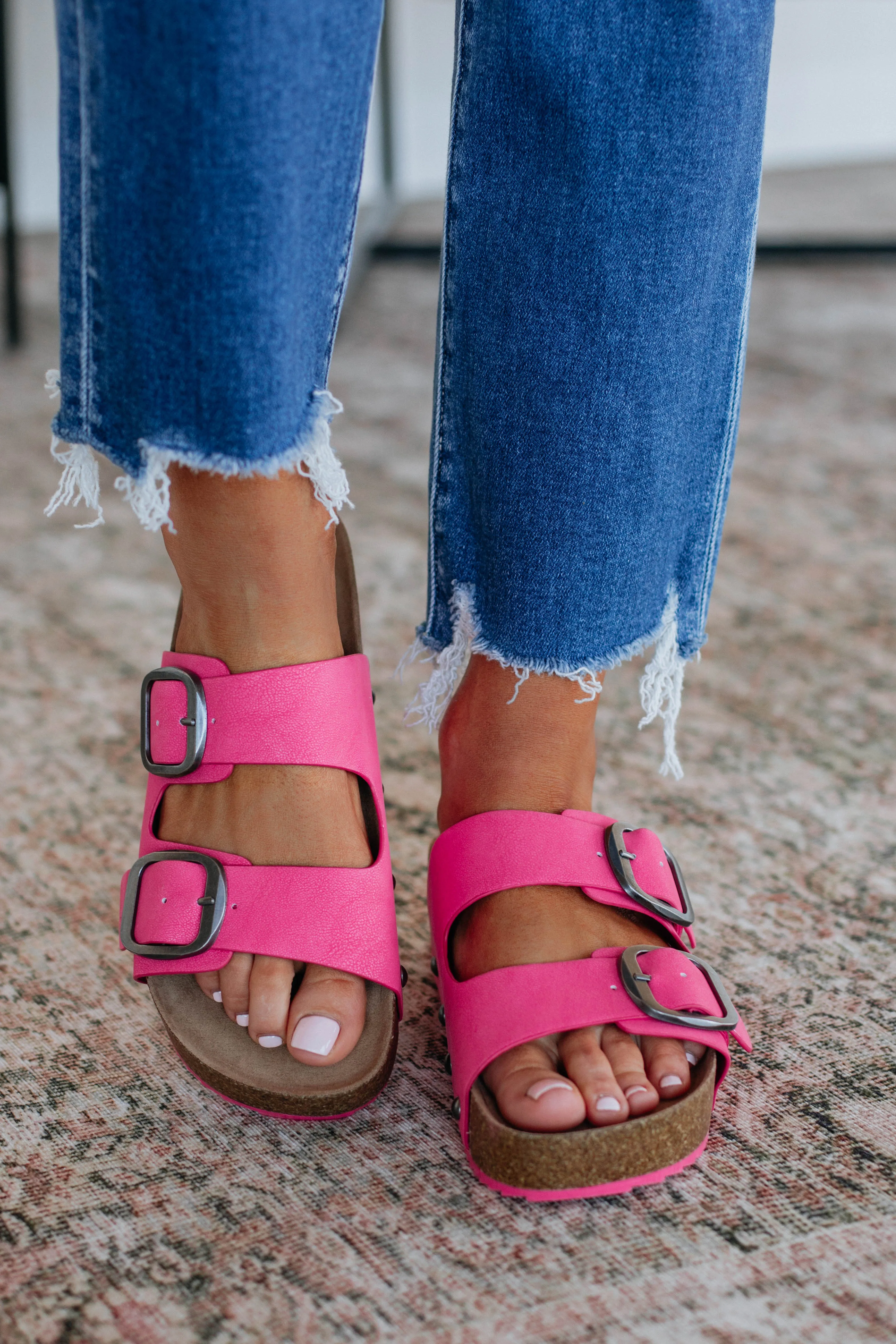 Simply Thriving Sandals - Hot Pink sold by Wild Oak Boutique product image thumbnail 3