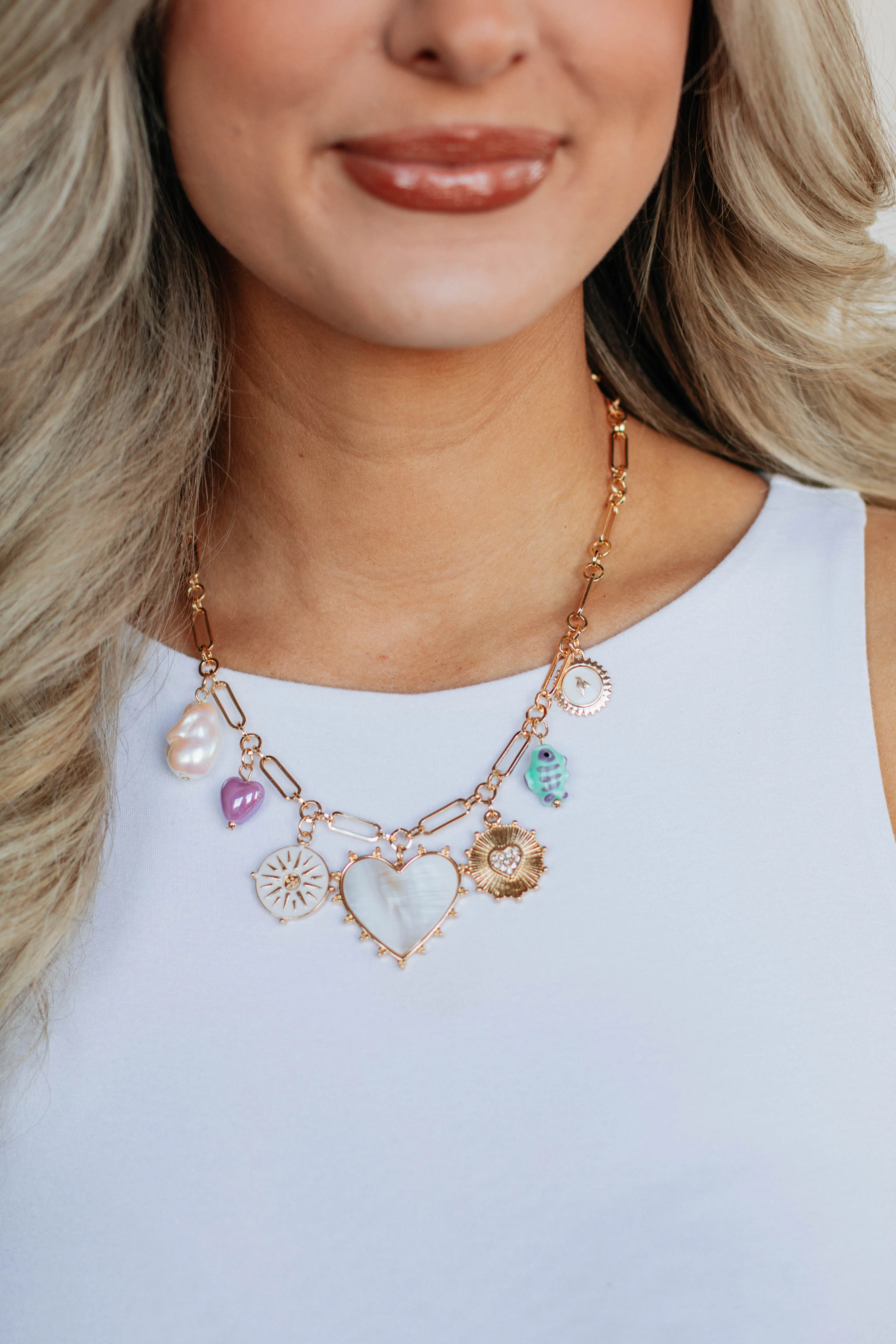 Good Vibes Charm Necklace sold by Wild Oak Boutique product image thumbnail 3