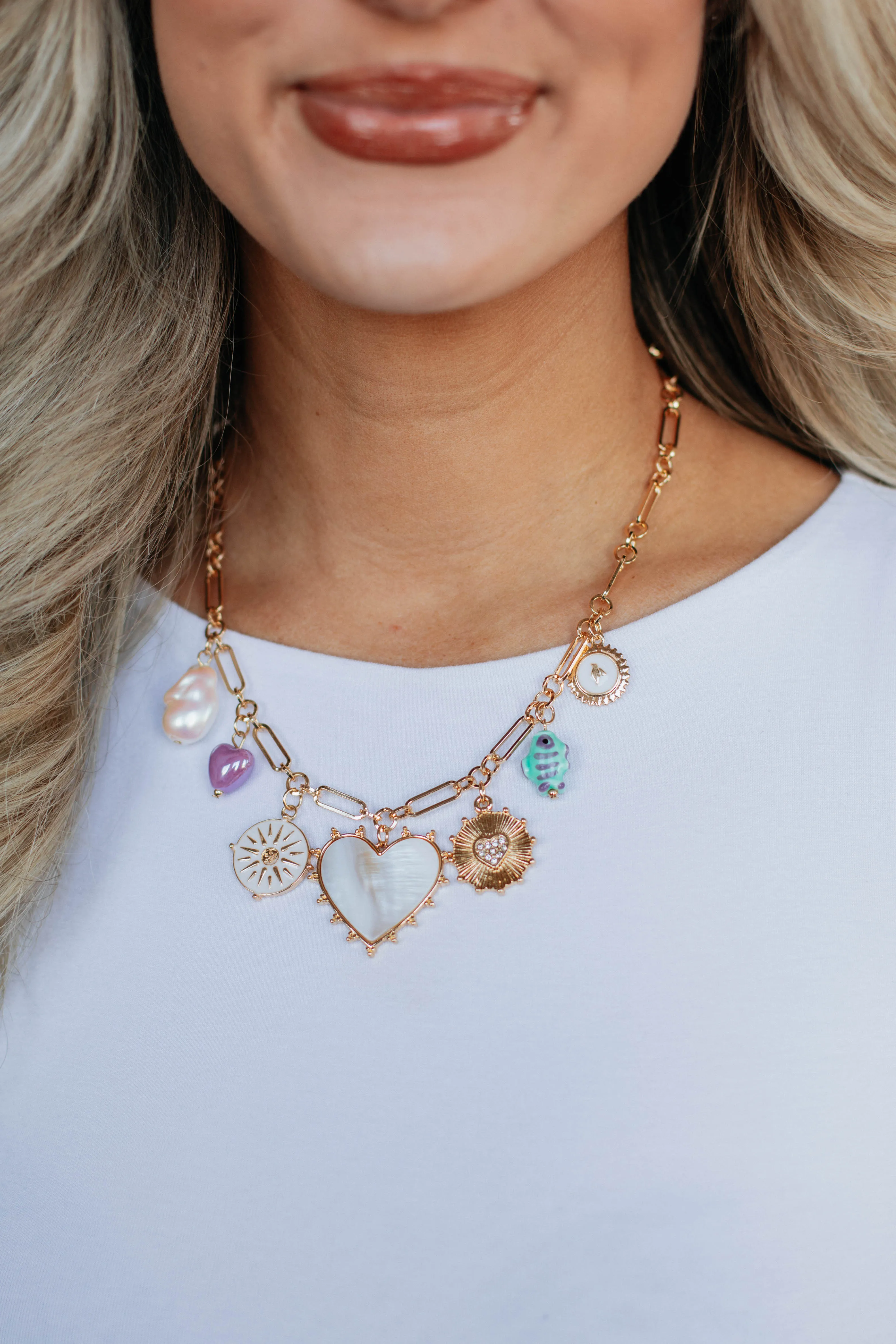 Good Vibes Charm Necklace sold by Wild Oak Boutique product image thumbnail 2