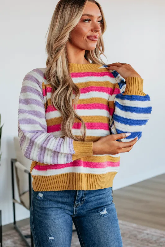 Azai Colorblock Sweater sold by Wild Oak Boutique
