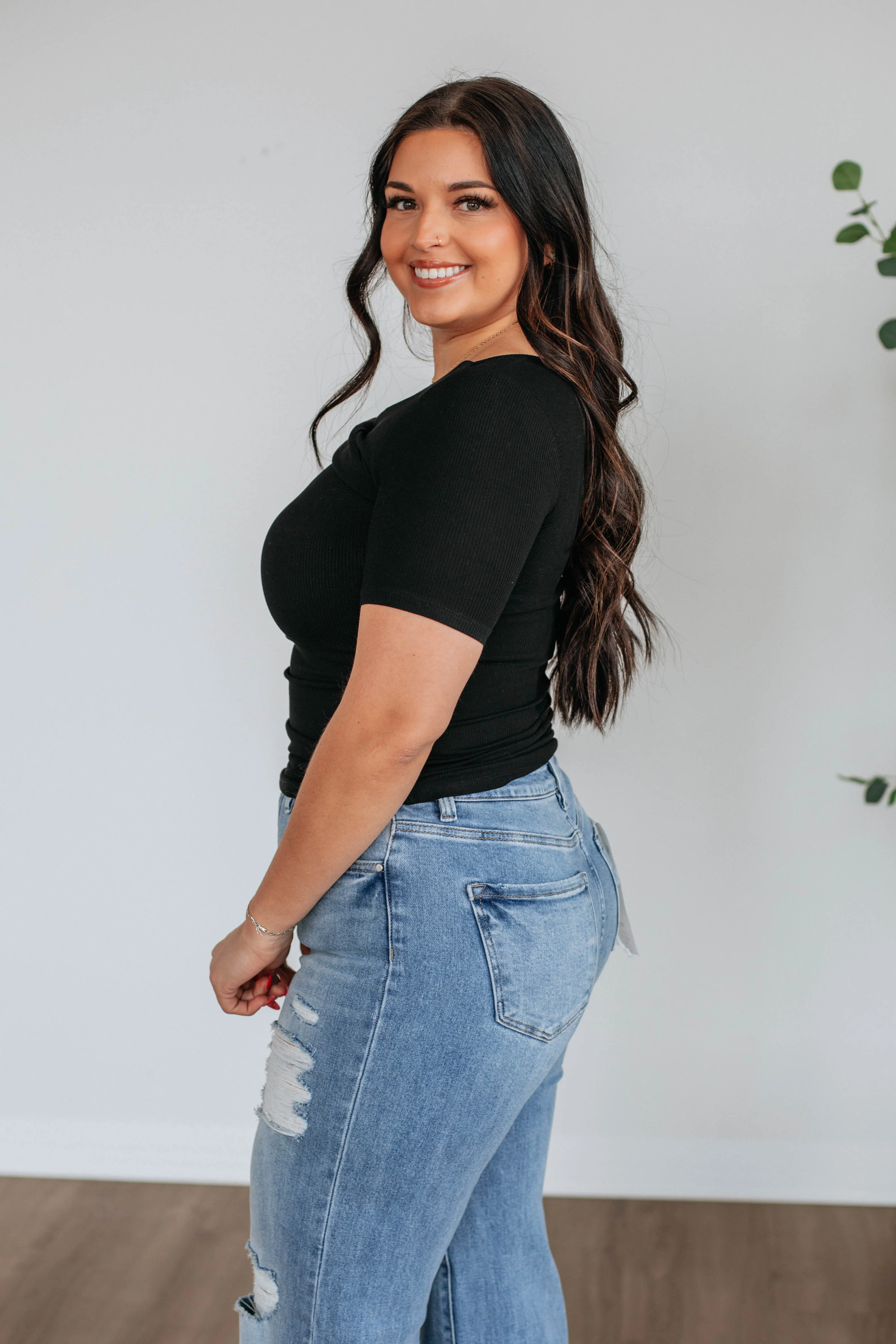 Simply Content Top - Black sold by Wild Oak Boutique product image thumbnail 4