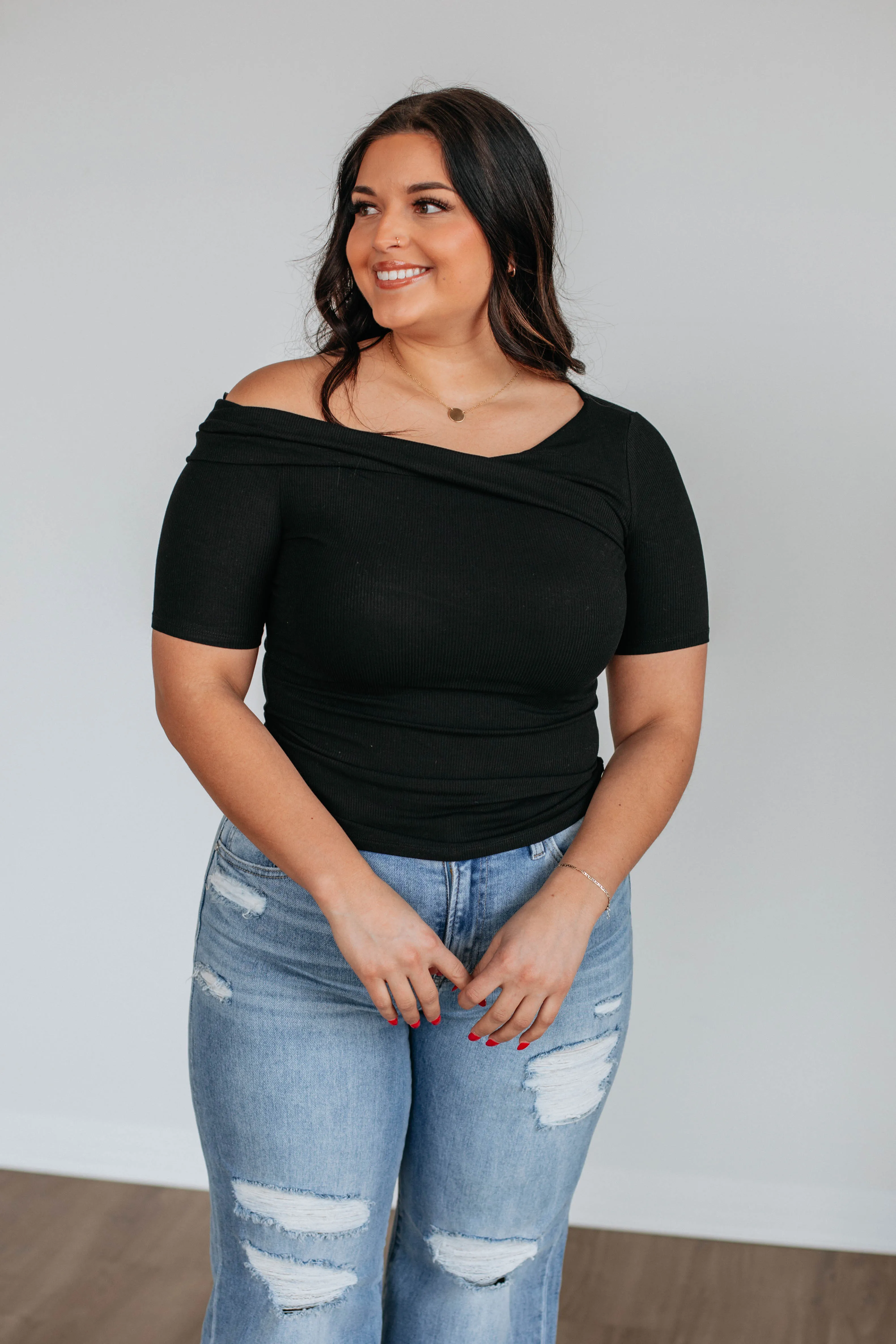 Simply Content Top - Black sold by Wild Oak Boutique product image thumbnail 3