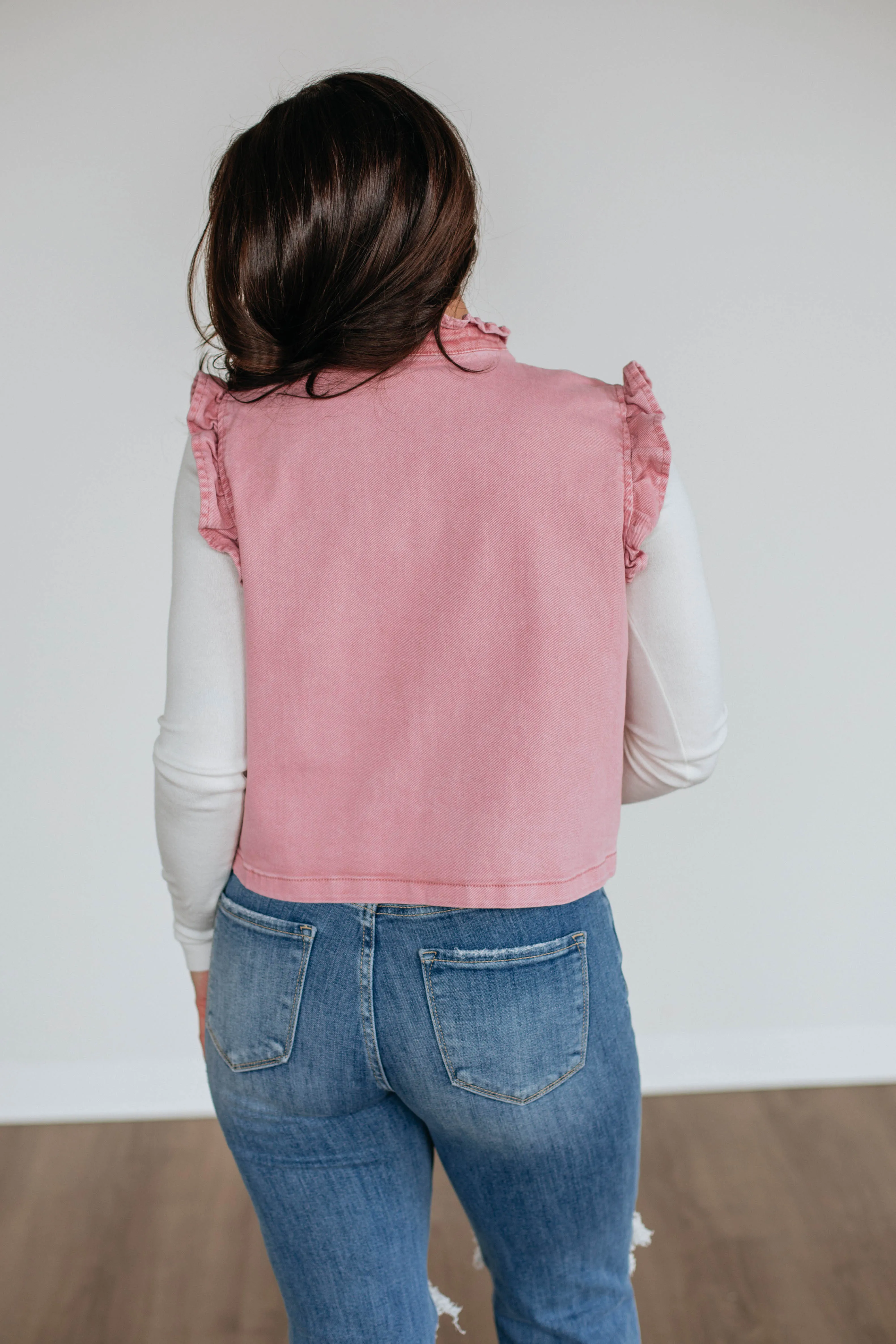 Nikki Denim Top sold by Wild Oak Boutique product image thumbnail 5