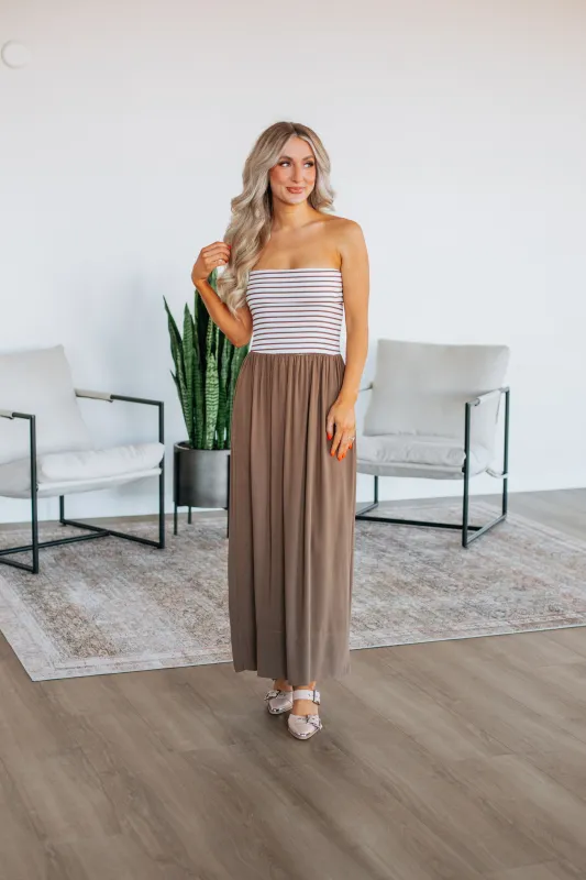 Tatia Contrast Dress sold by Wild Oak Boutique