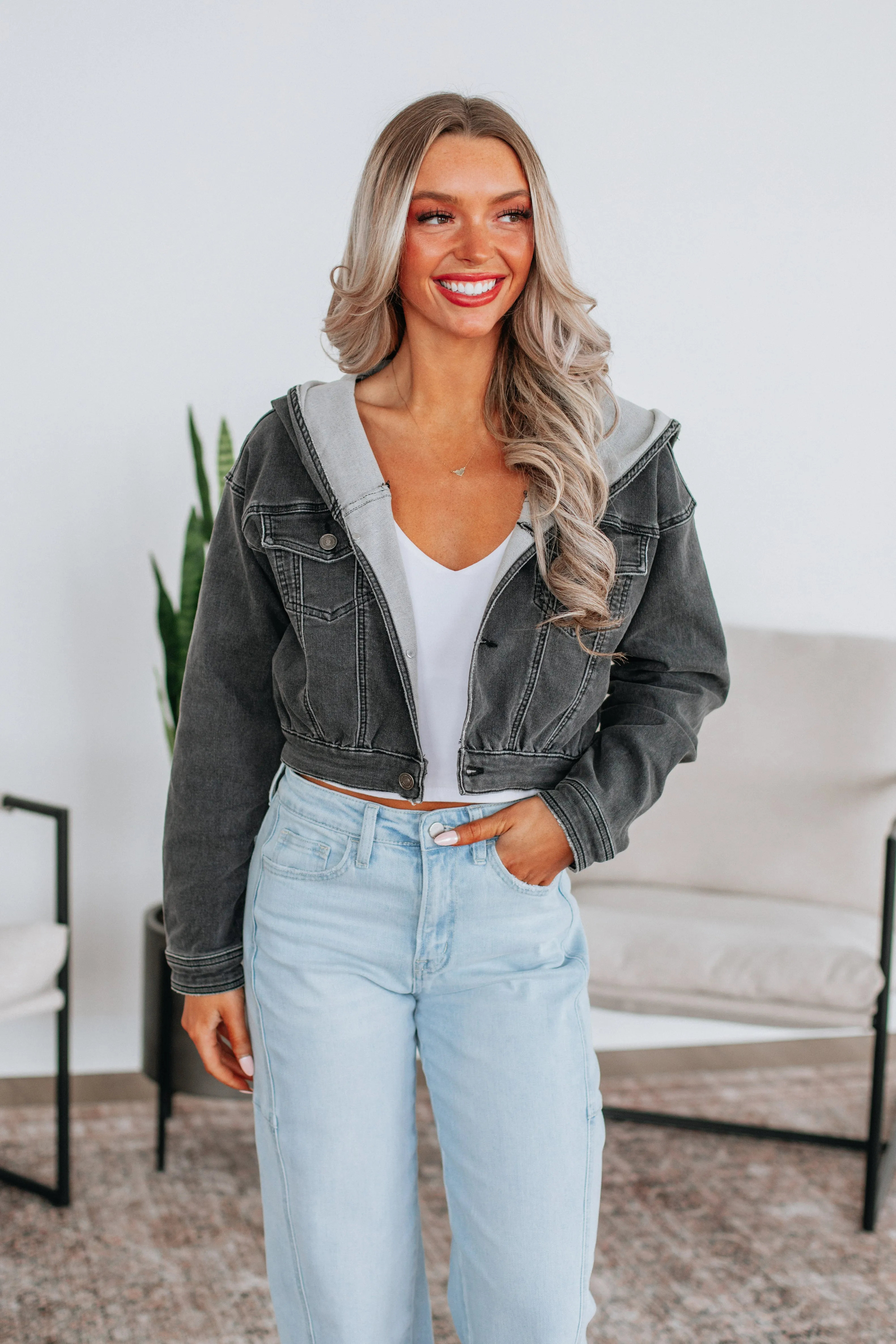 Effie KanCan Denim Jacket sold by Wild Oak Boutique