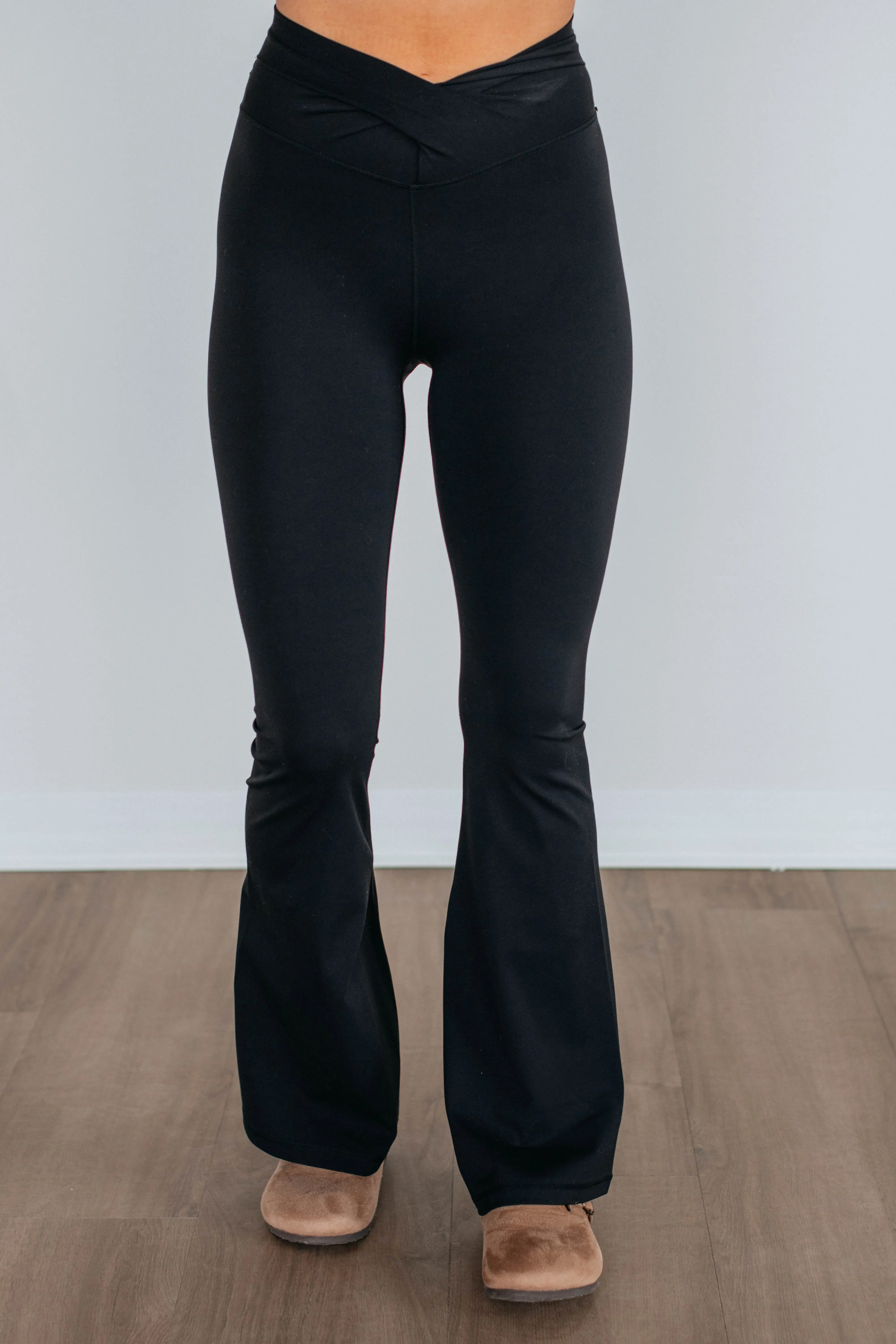 Alita Flare Leggings - Black sold by Wild Oak Boutique product image thumbnail 5