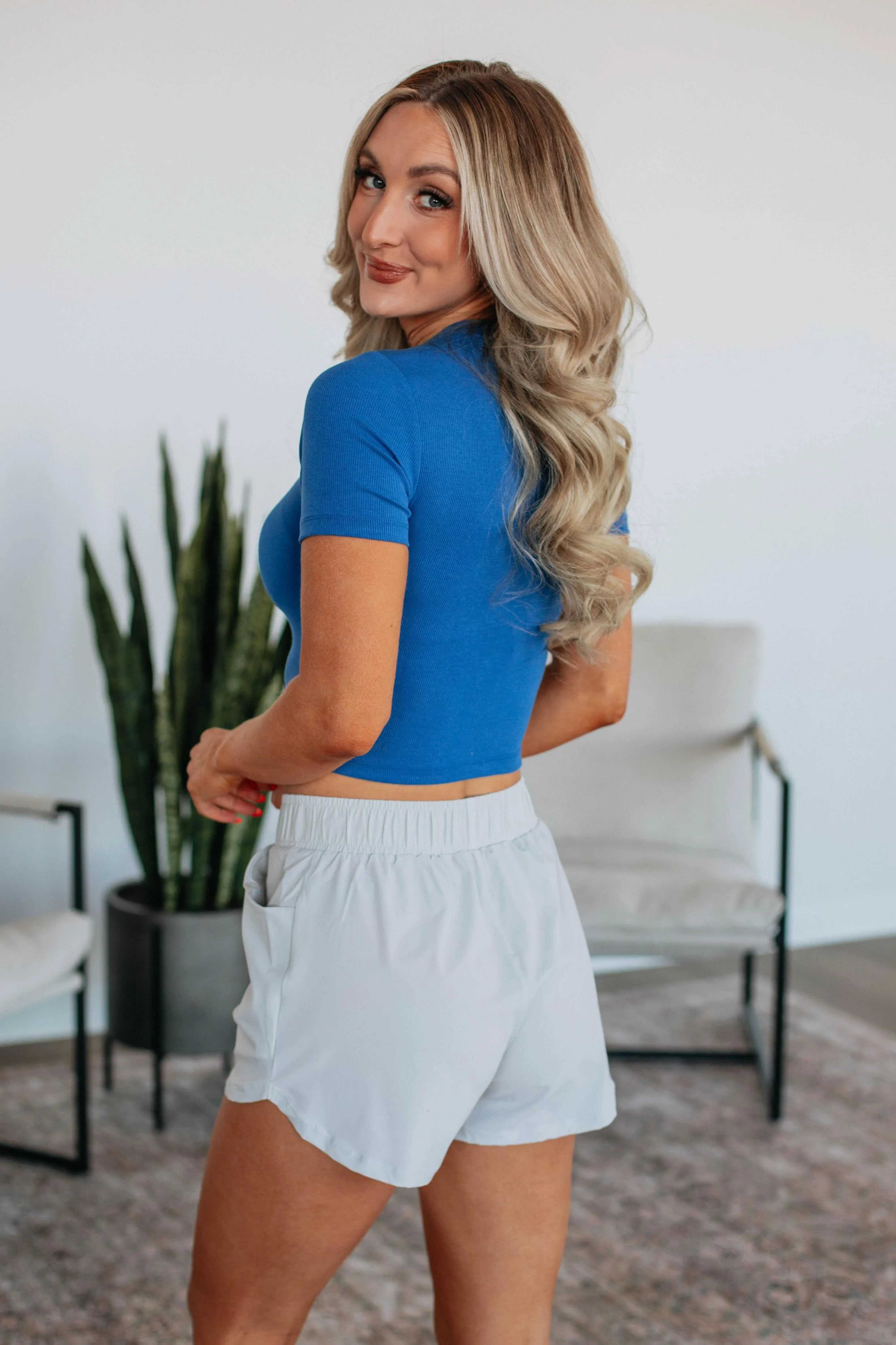 Lenna Ribbed Top - Royal Blue sold by Wild Oak Boutique product image thumbnail 5