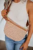Patsy Checkered Bum Bag - Cognac sold by Wild Oak Boutique