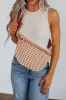 Patsy Checkered Bum Bag - Cognac sold by Wild Oak Boutique