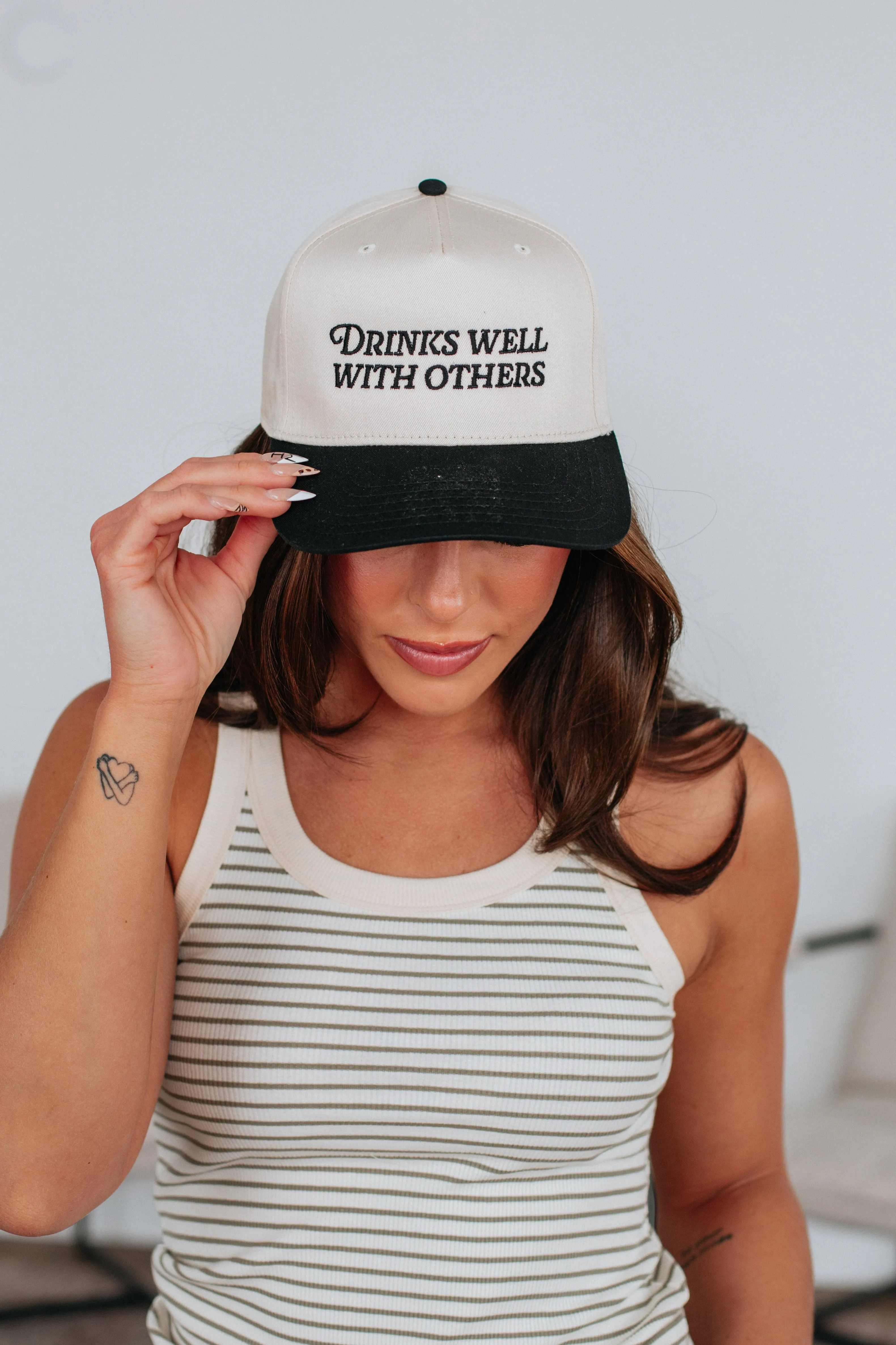Drinks Well With Others Trucker Hat sold by Wild Oak Boutique product image thumbnail 3