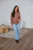 Chelsea Mock Neck Sweater - Mocha sold by Wild Oak Boutique